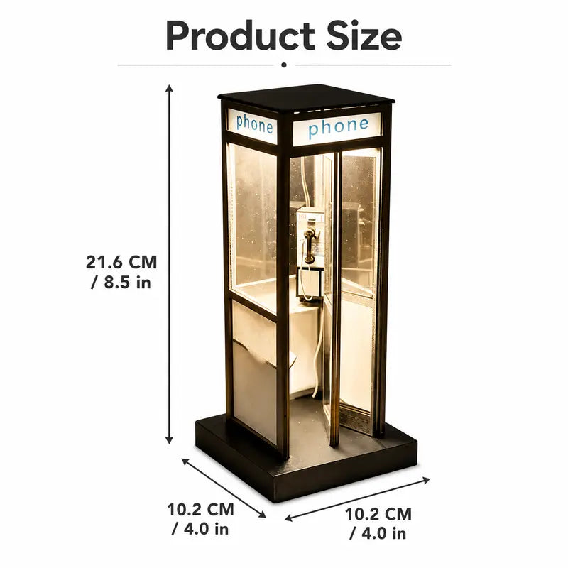 🔥 Limited-Time Offer — 70% Off 🔥Vintage Phone Booth Ambient Lamp