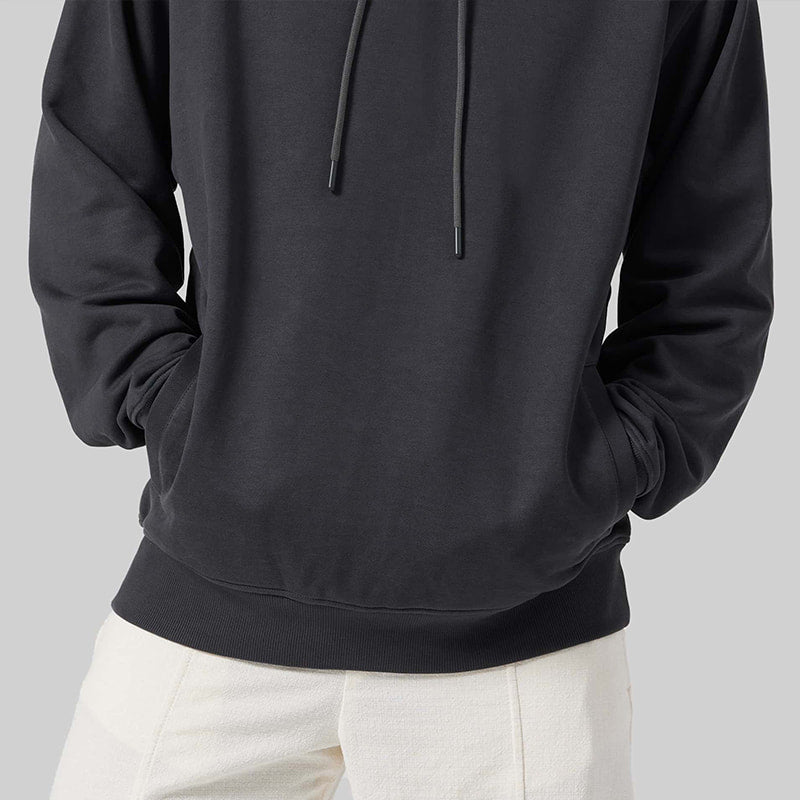 "Fresh Raindrops Distantly Flowing" Hooded Sweatshirt