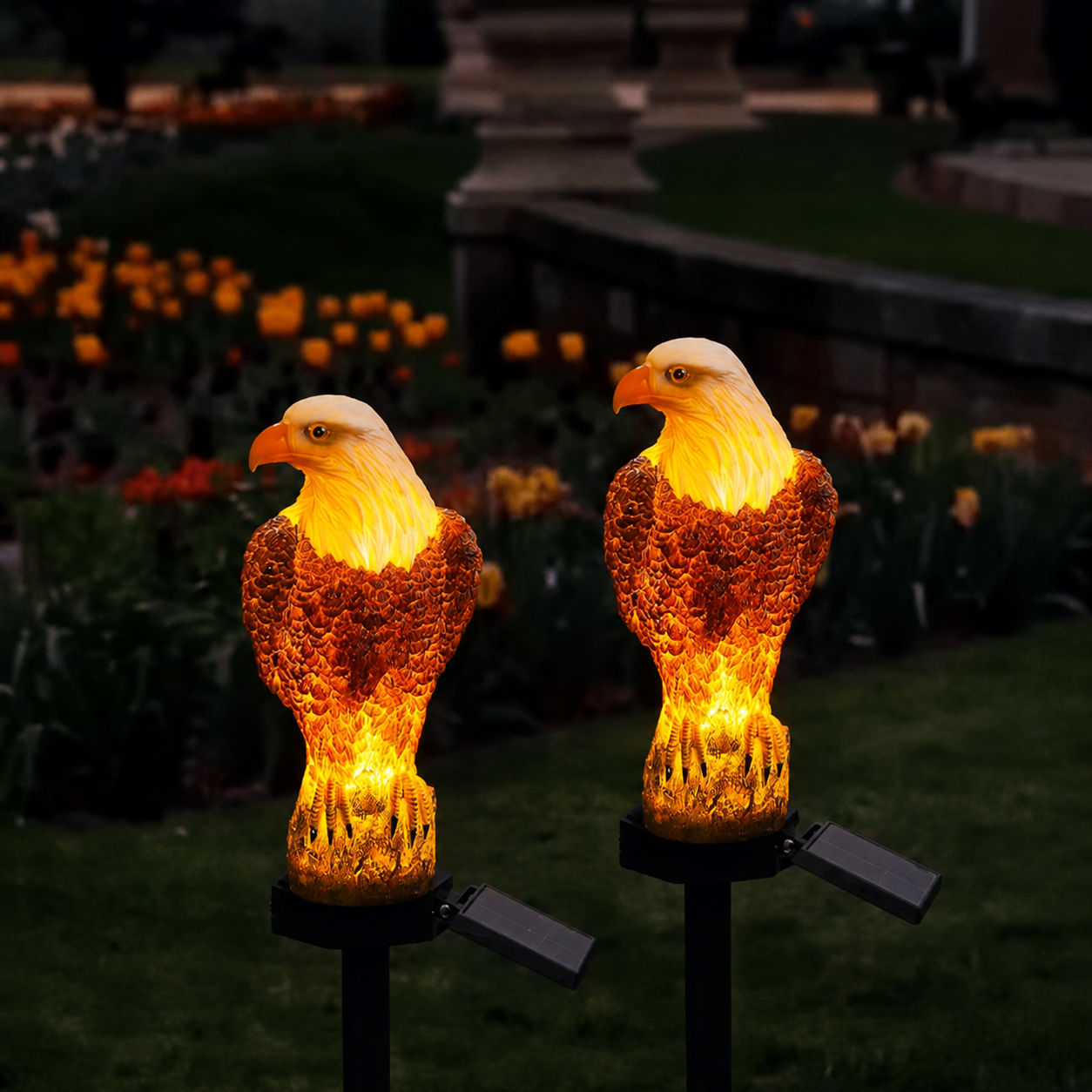 🔥 American Eagle Solar Garden Light