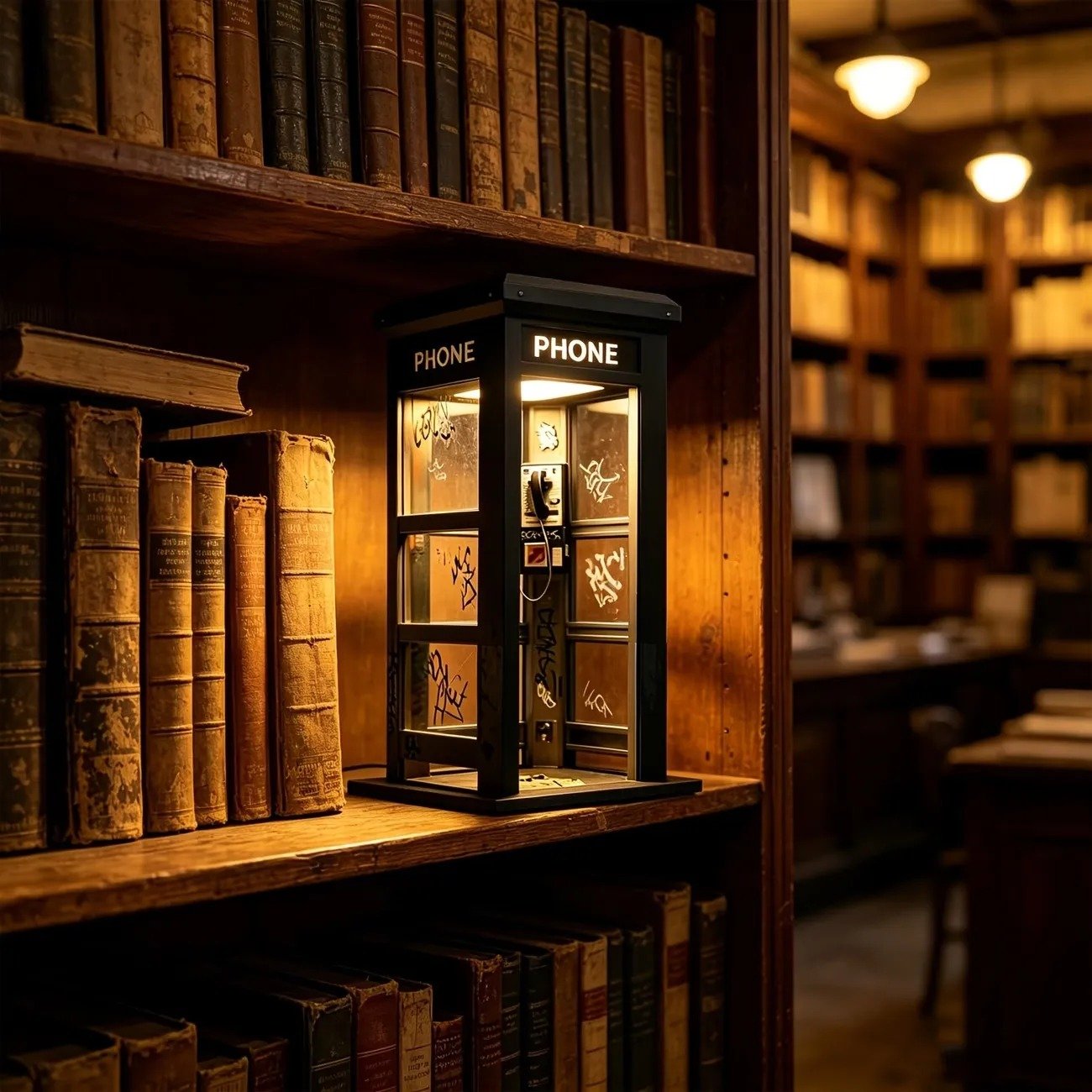 🔥 Limited-Time Offer — 70% Off 🔥Vintage Phone Booth Ambient Lamp