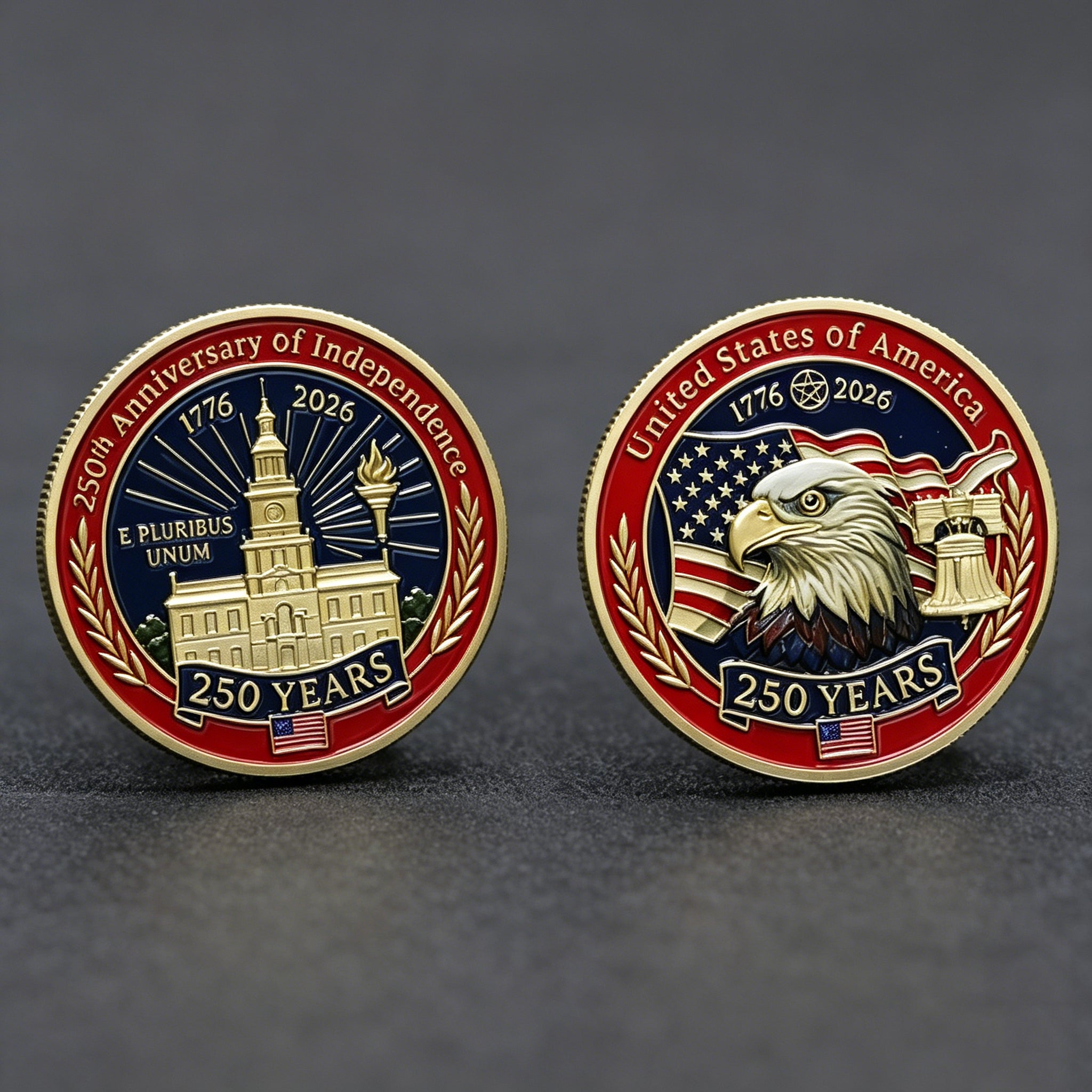🔥LAST DAY 50% OFF✨9PCS USA 250th Anniversary Commemorative Coin Gift Set