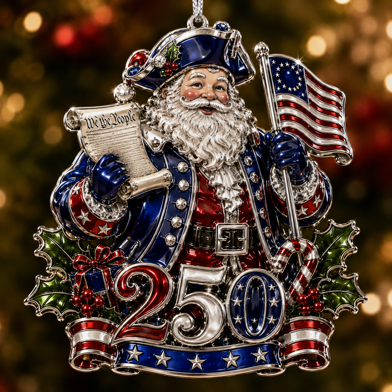 💝Last Day 70% OFF⭐USA 250th Anniversary Christmas Ornament