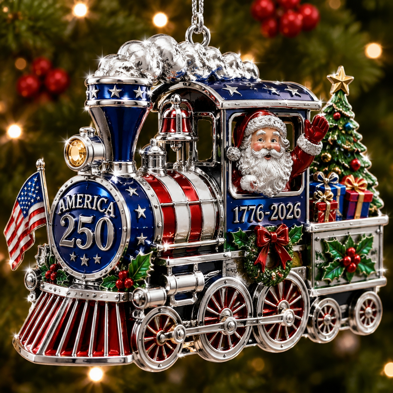 💝Last Day 70% OFF⭐USA 250th Anniversary Christmas Ornament