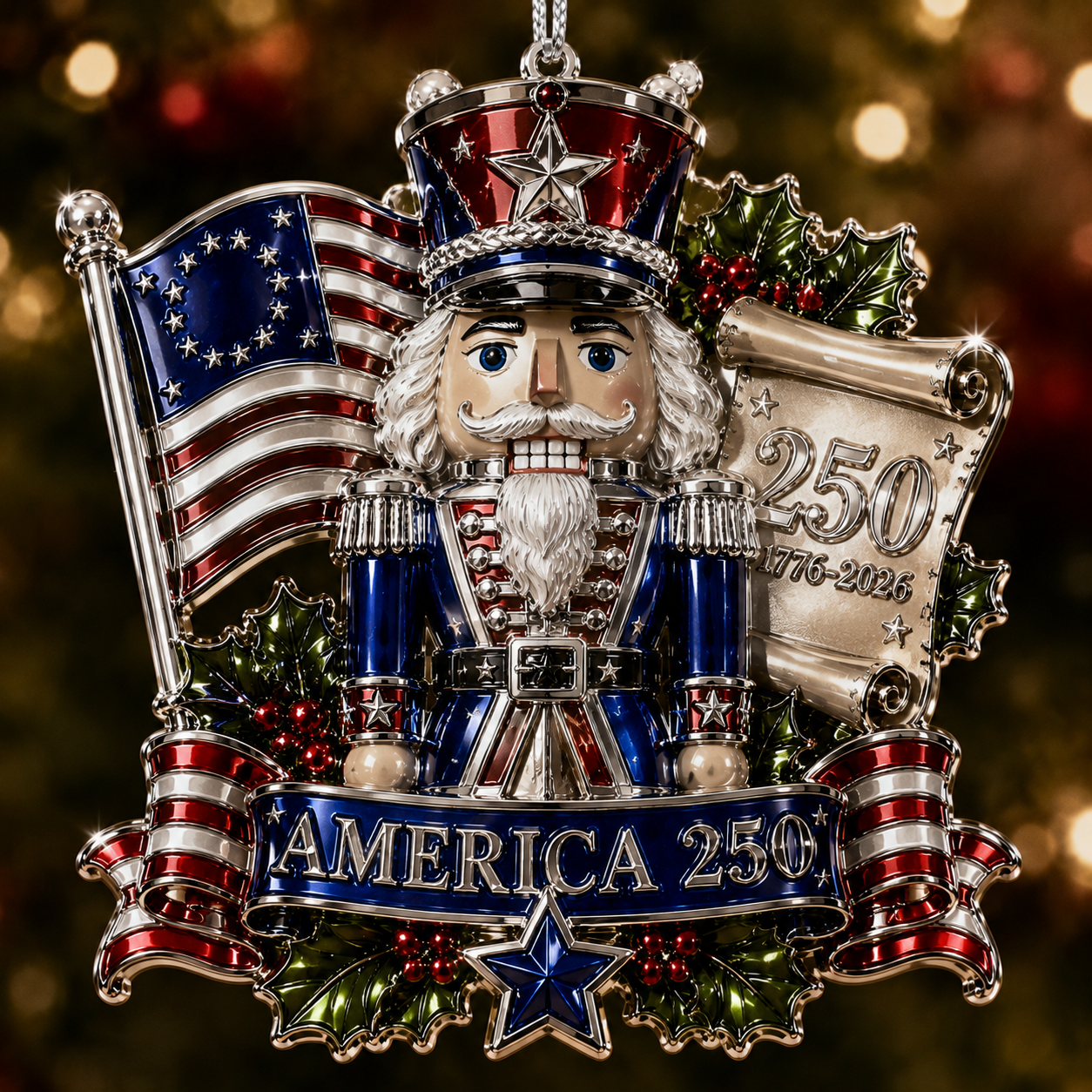 💝Last Day 70% OFF⭐USA 250th Anniversary Christmas Ornament