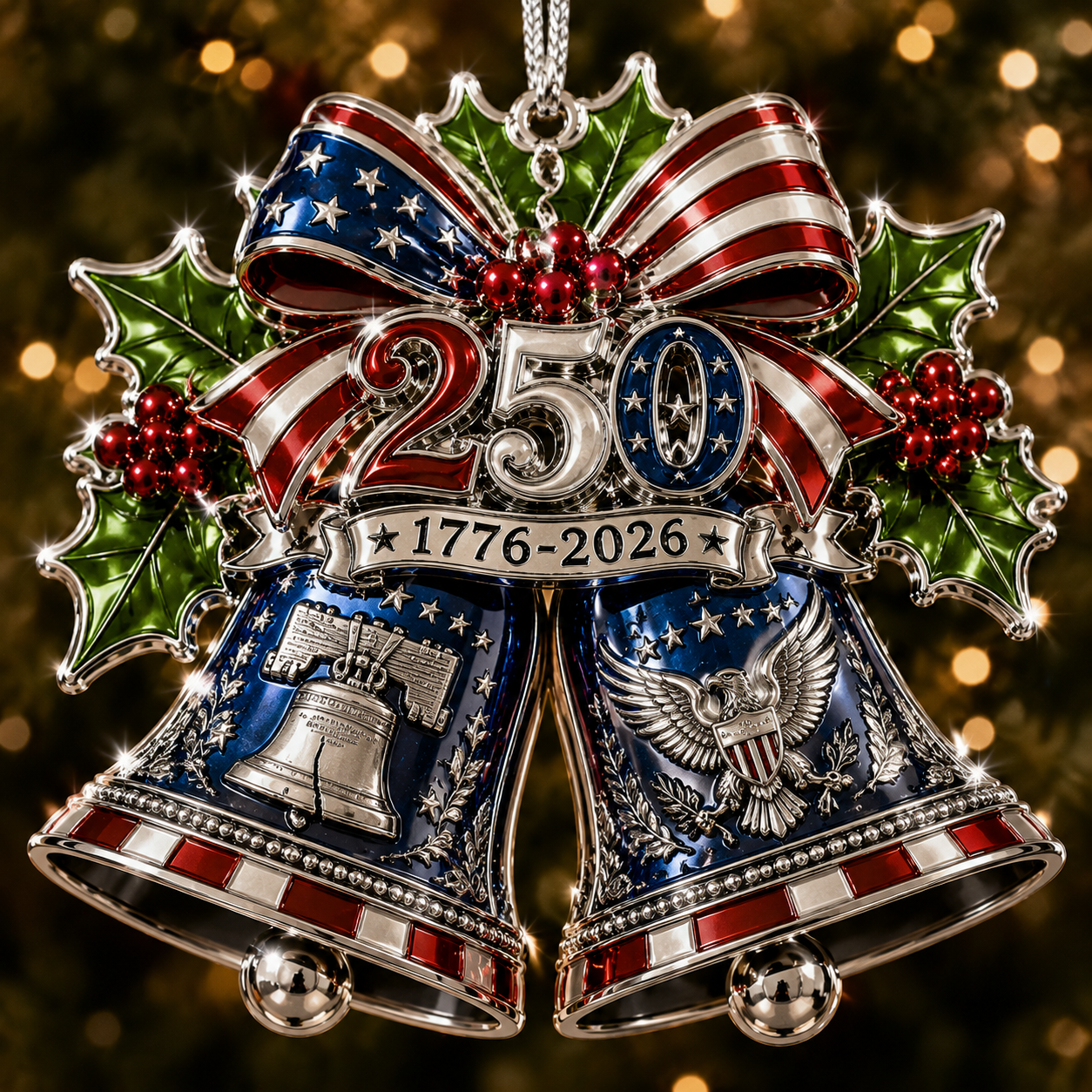 💝Last Day 70% OFF⭐USA 250th Anniversary Christmas Ornament