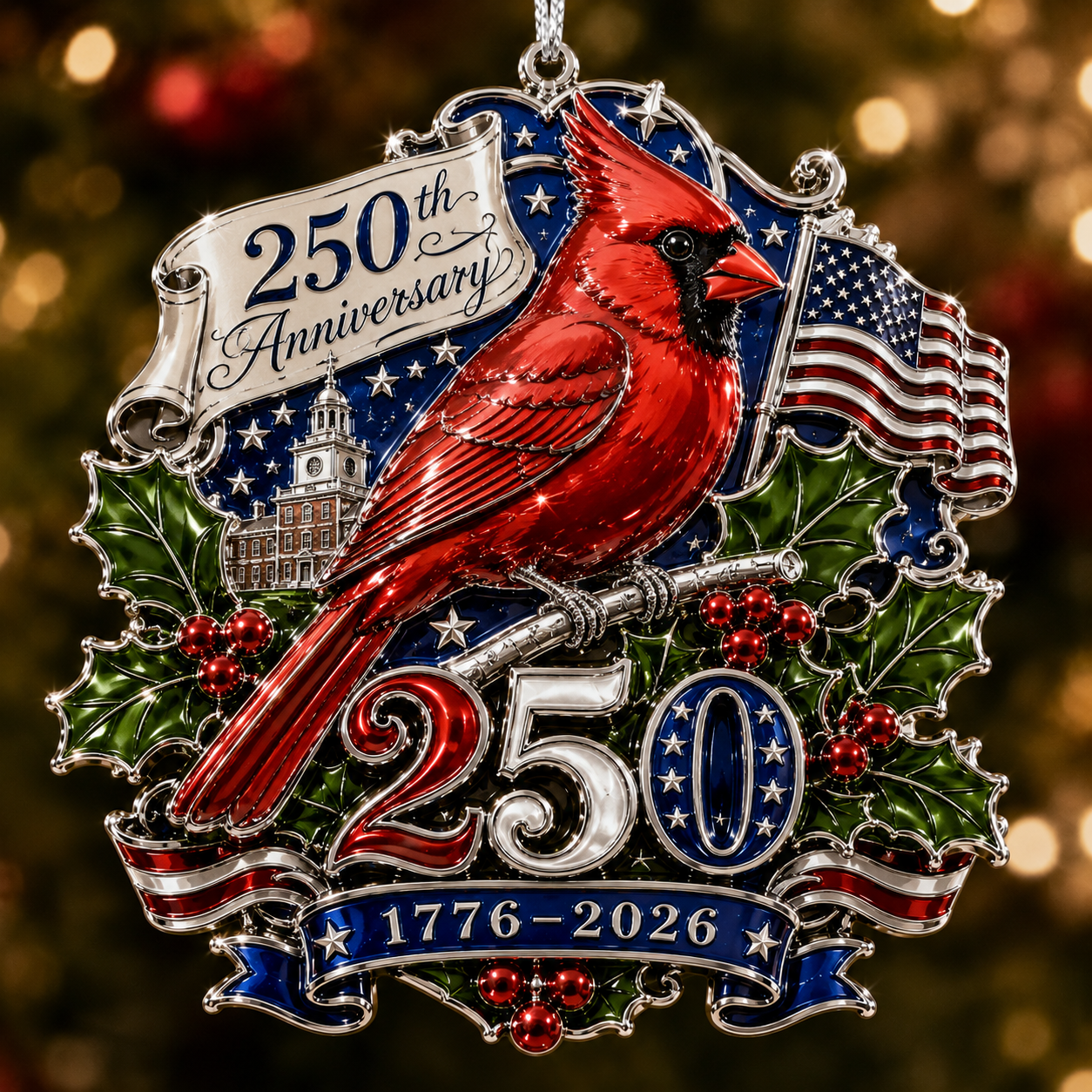 💝Last Day 70% OFF⭐USA 250th Anniversary Christmas Ornament