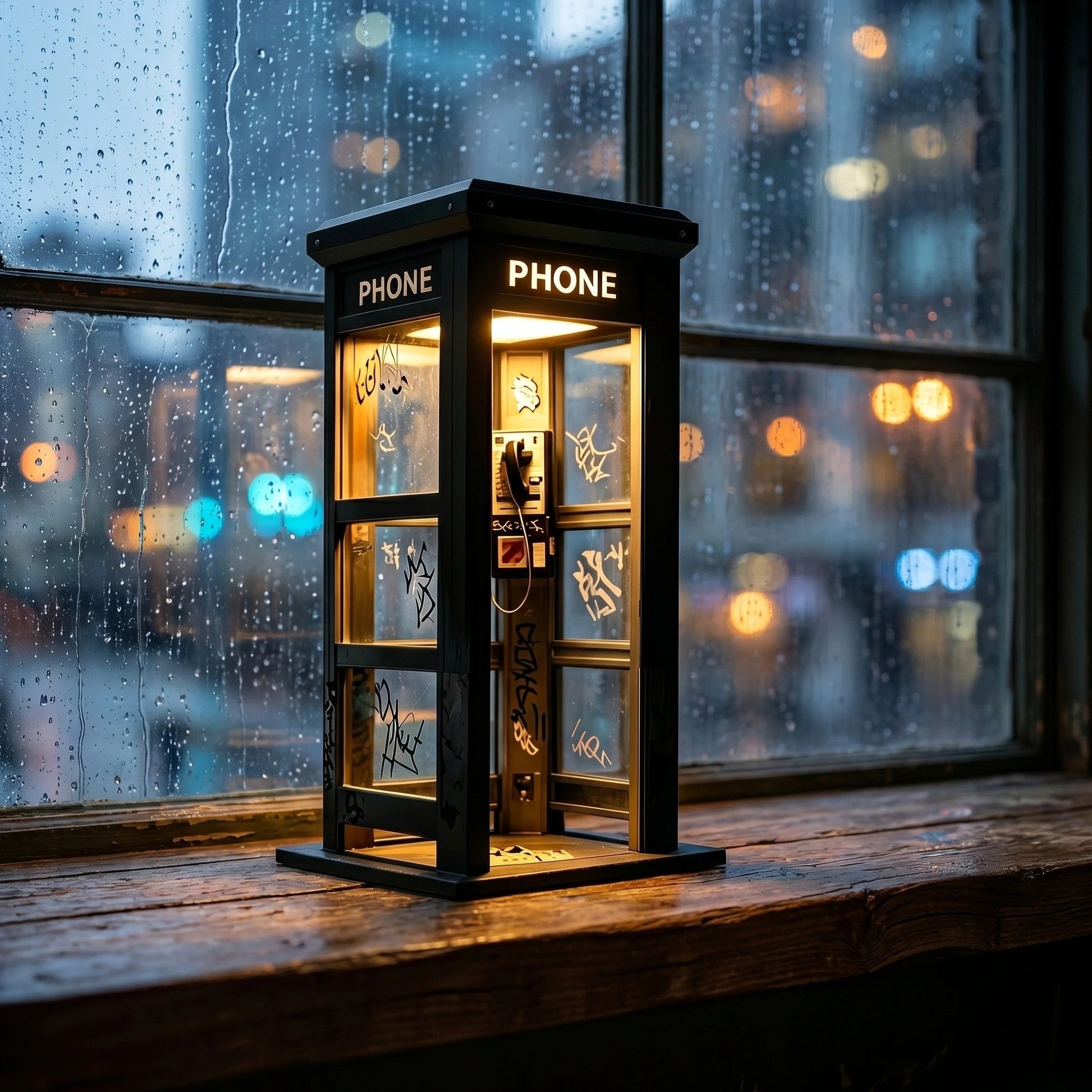 🔥 Limited-Time Offer — 70% Off 🔥Vintage Phone Booth Ambient Lamp