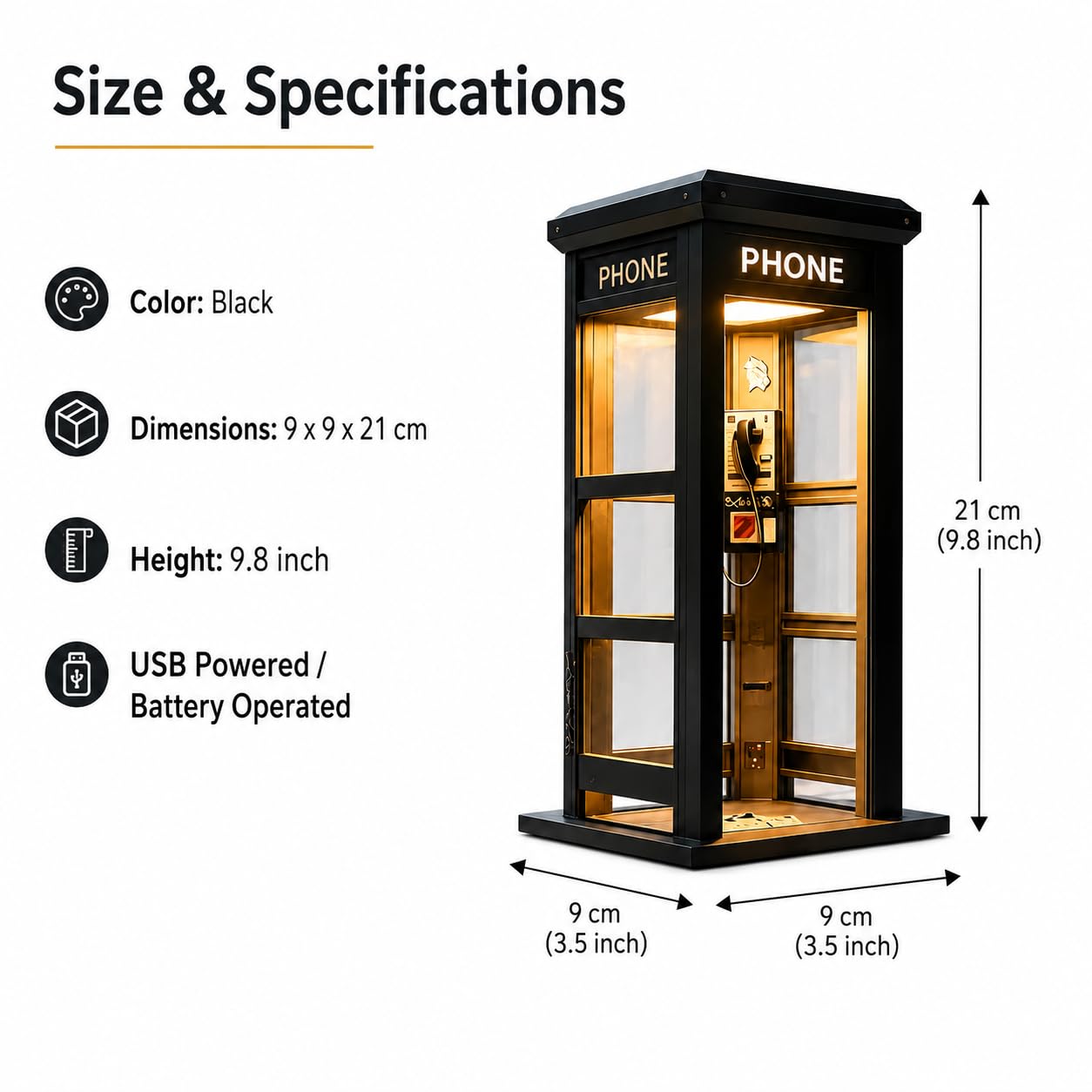 🔥 Limited-Time Offer — 70% Off 🔥Vintage Phone Booth Ambient Lamp