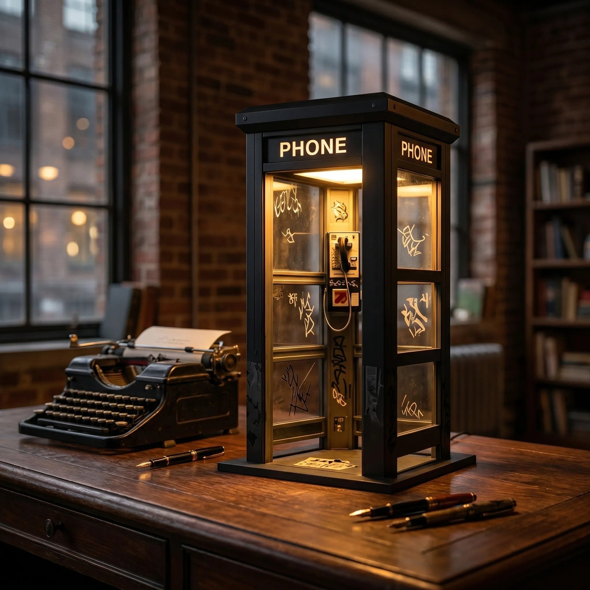 🔥 Limited-Time Offer — 70% Off 🔥Vintage Phone Booth Ambient Lamp