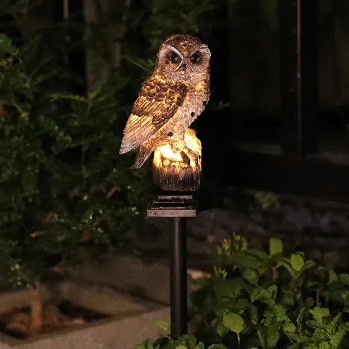 🔥Hot Sale🔥Waterproof Solar Owl Light – LED Pathway Light for Lawn