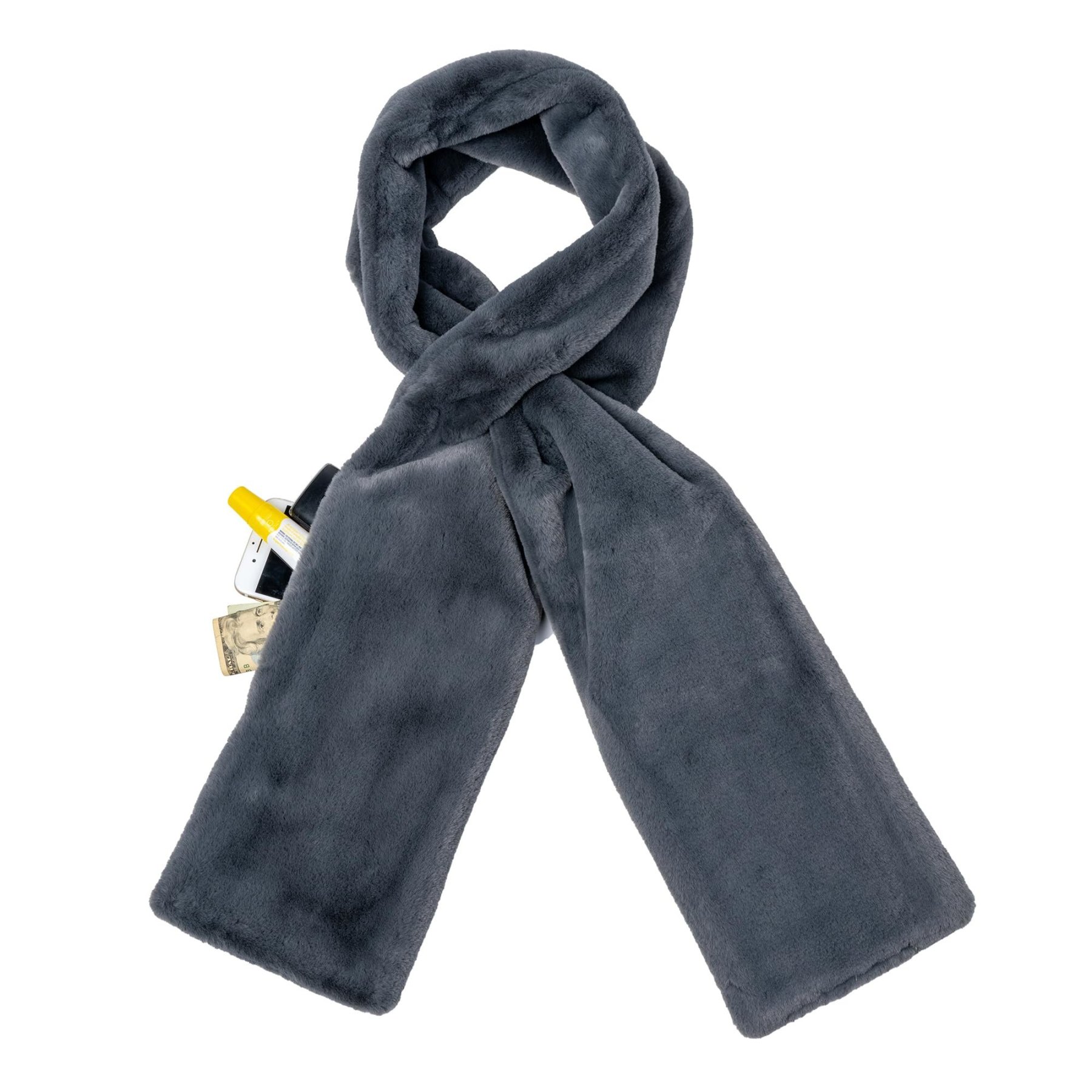 Black Friday Big Promotion Save 49%🔥Faux Fur Scarf With Hidden Zipper Pocket