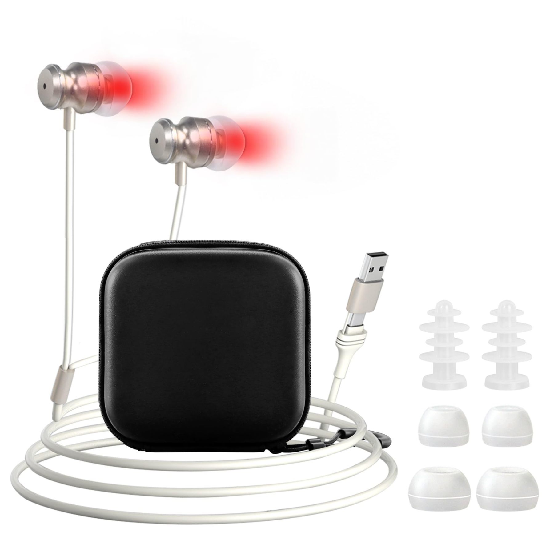 Portable 650nm Red Light Ear Therapy Device