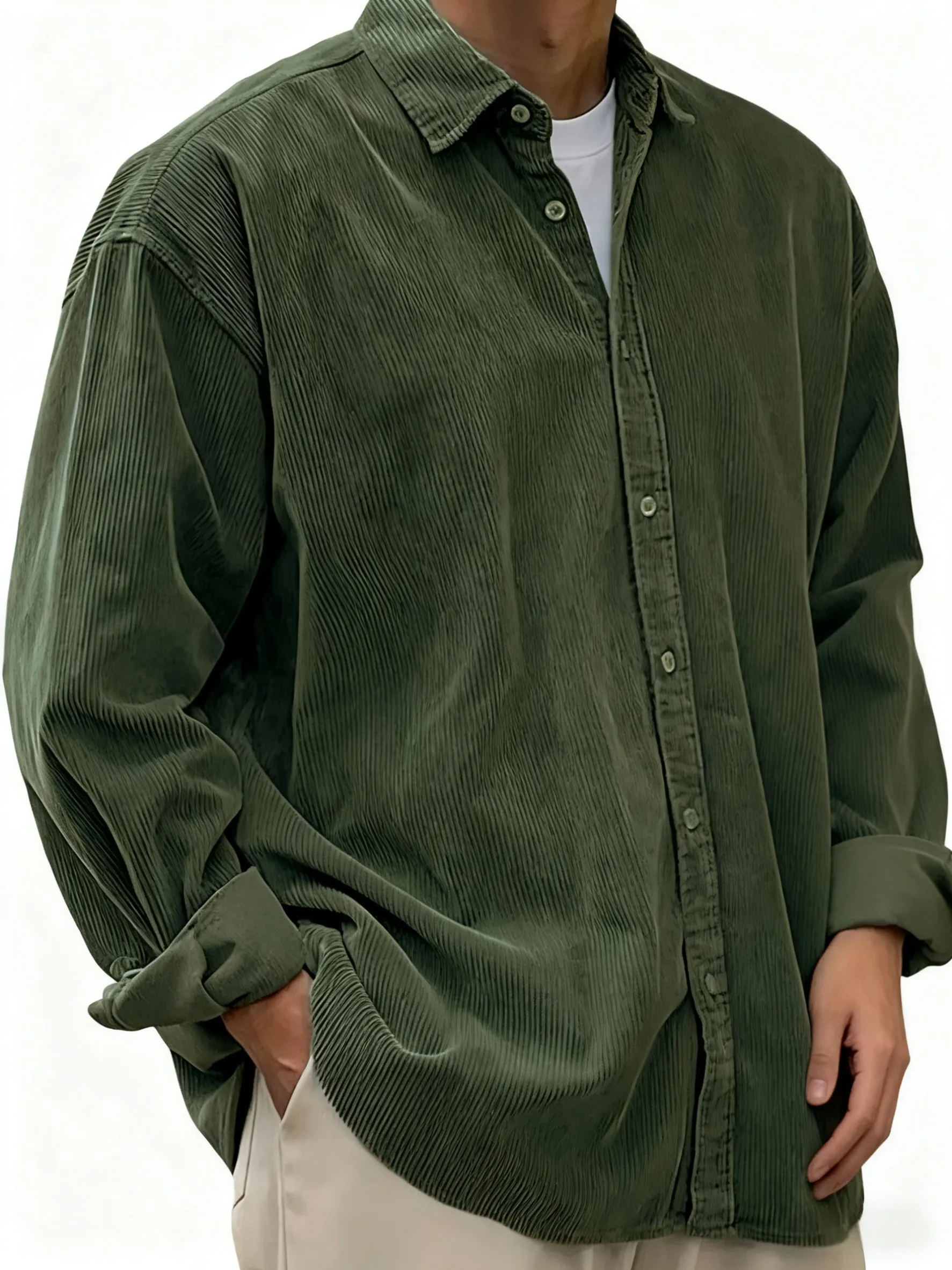 100% Premium Cashmere Men’s Shirt — Timeless Style #12201