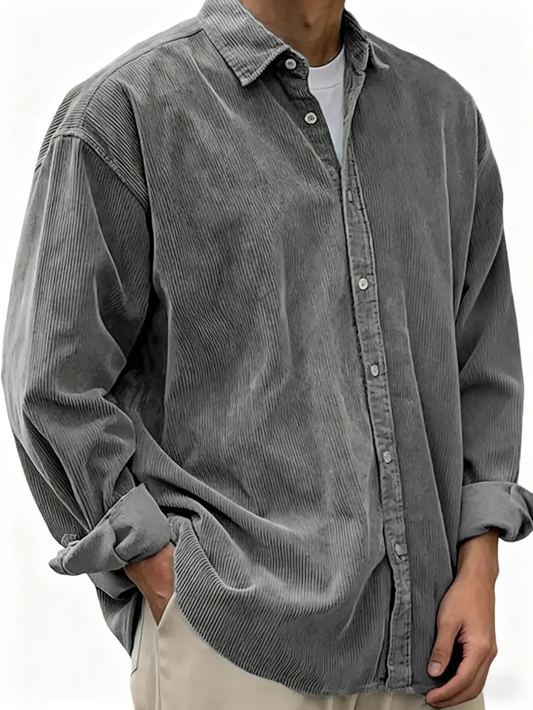 100% Premium Cashmere Men’s Shirt — Timeless Style #12201