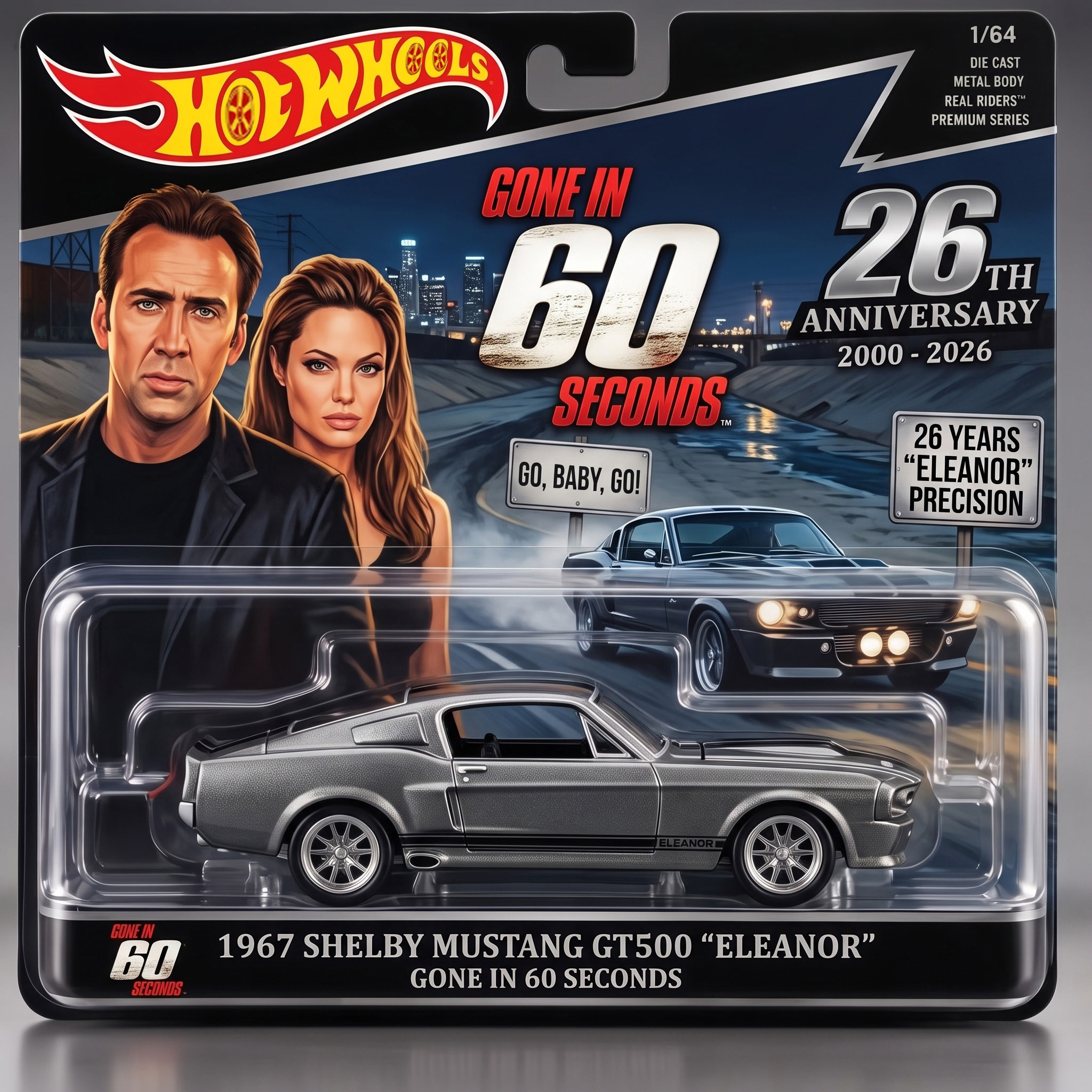 H W x Gone in 60 Seconds 26th Anniversary Diecast Model Car 