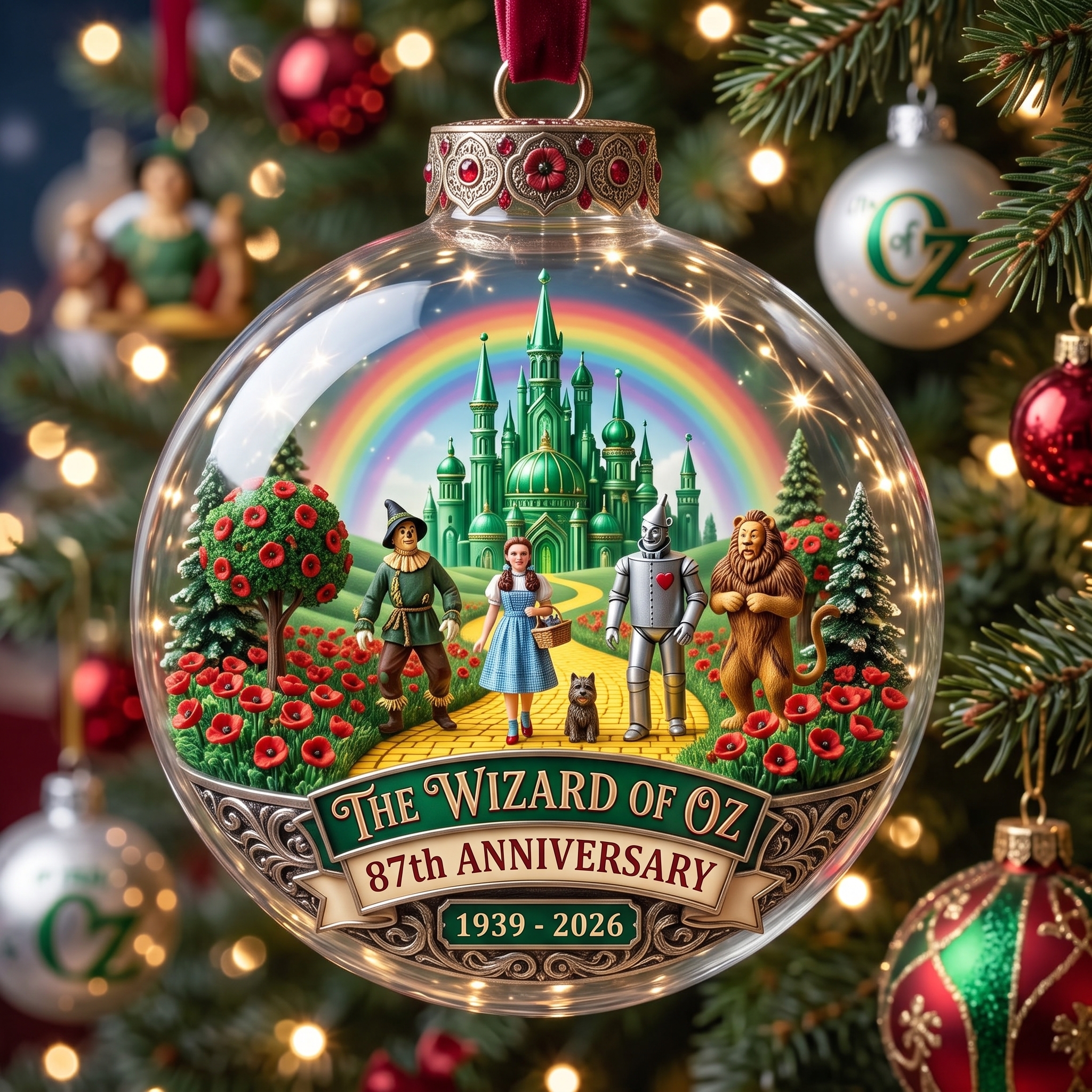 The Wizard of Oz 87th Anniversary Holiday Decorative Bauble