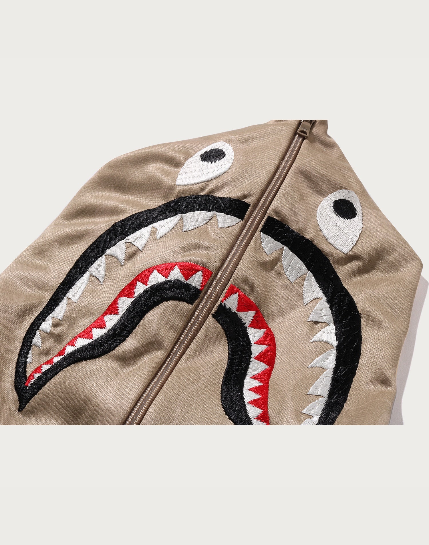 BAPE MENS SOLID CAMO RELAXED FIT SHARK FULL ZIP HOODIE JACKET
