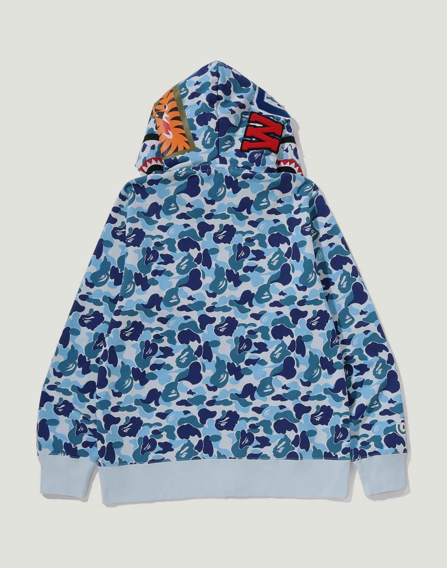 ABC CAMO DOUBLE SHARK FULL ZIP HOODIE MENS