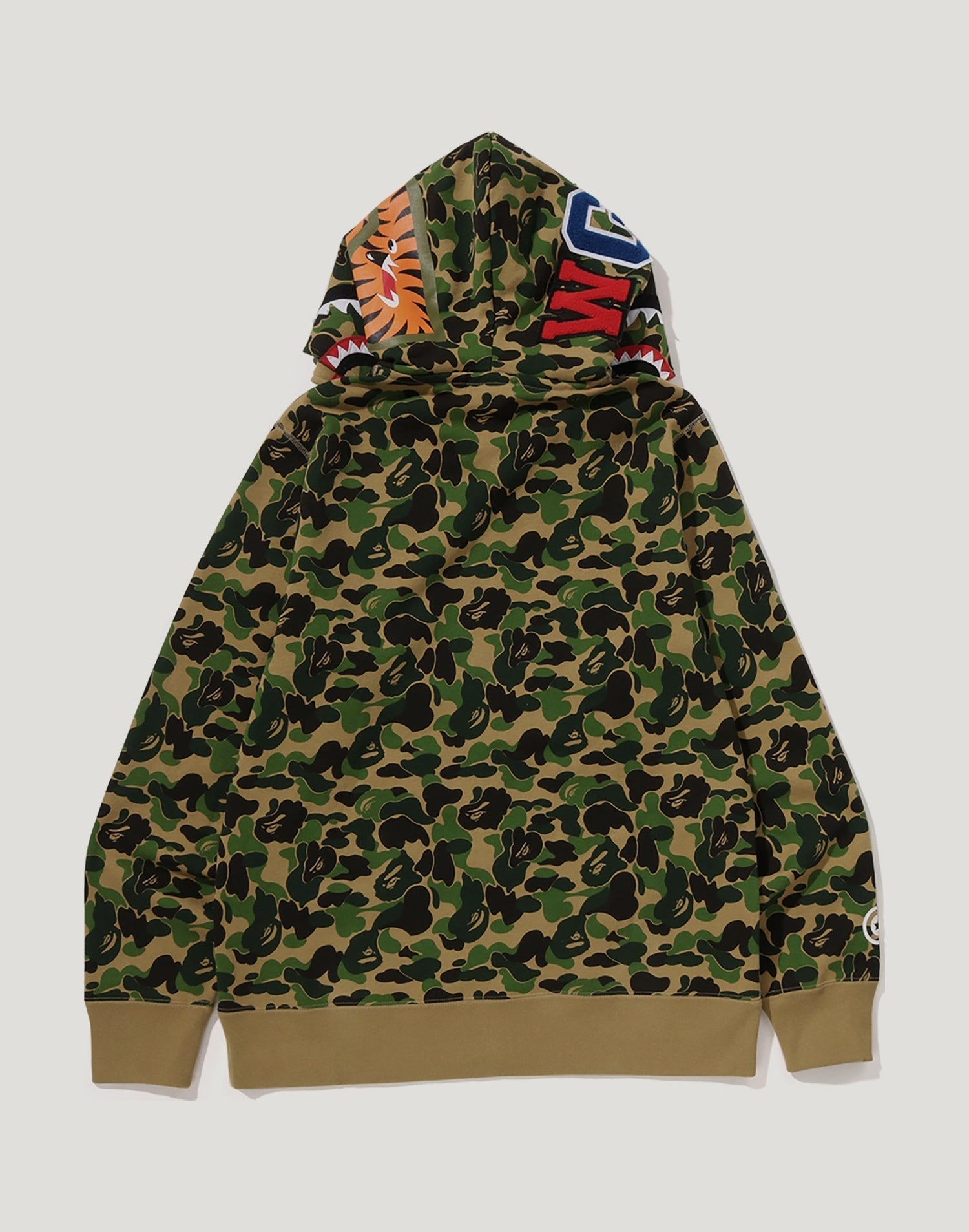 ABC CAMO DOUBLE SHARK FULL ZIP HOODIE MENS