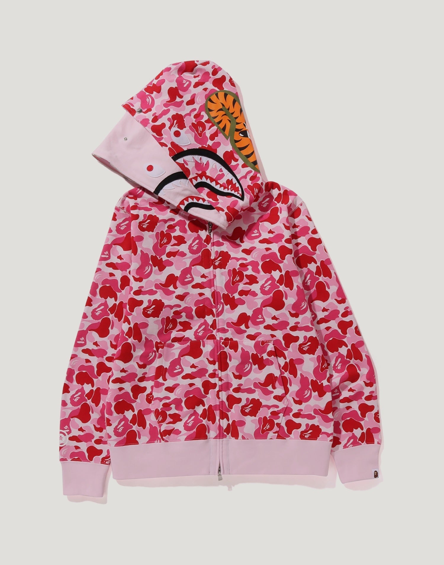 ABC CAMO DOUBLE SHARK FULL ZIP HOODIE MENS