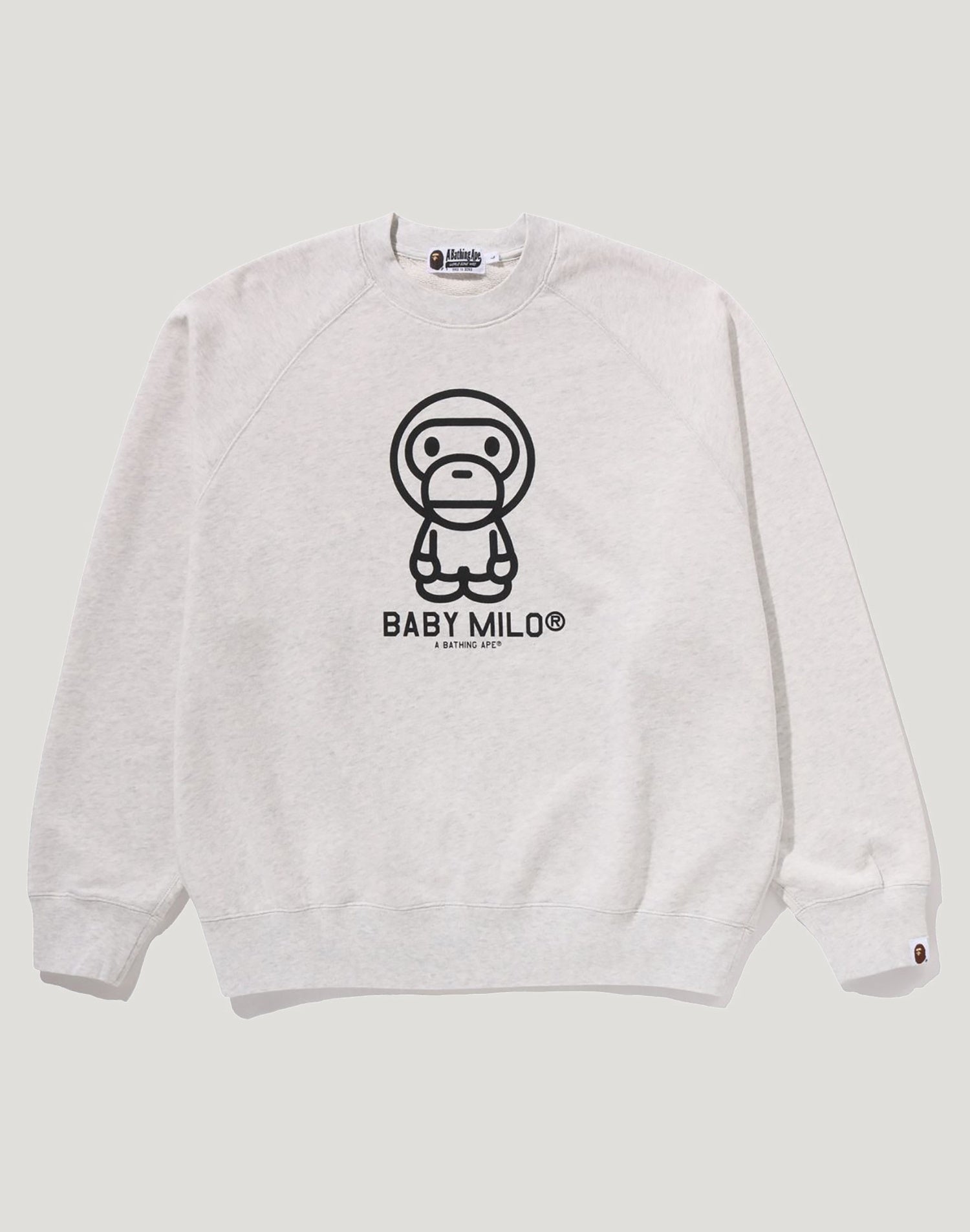 HEAVY WASH BABY MILO RELAXED FIT CREWNECK SWEATSHIRT MENS