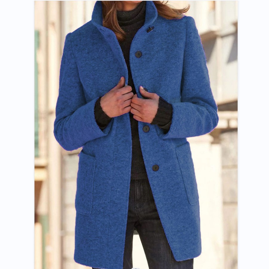 🔥Hot Sale🔥 Casual Vintage Oversized Lapel Button Long Coat