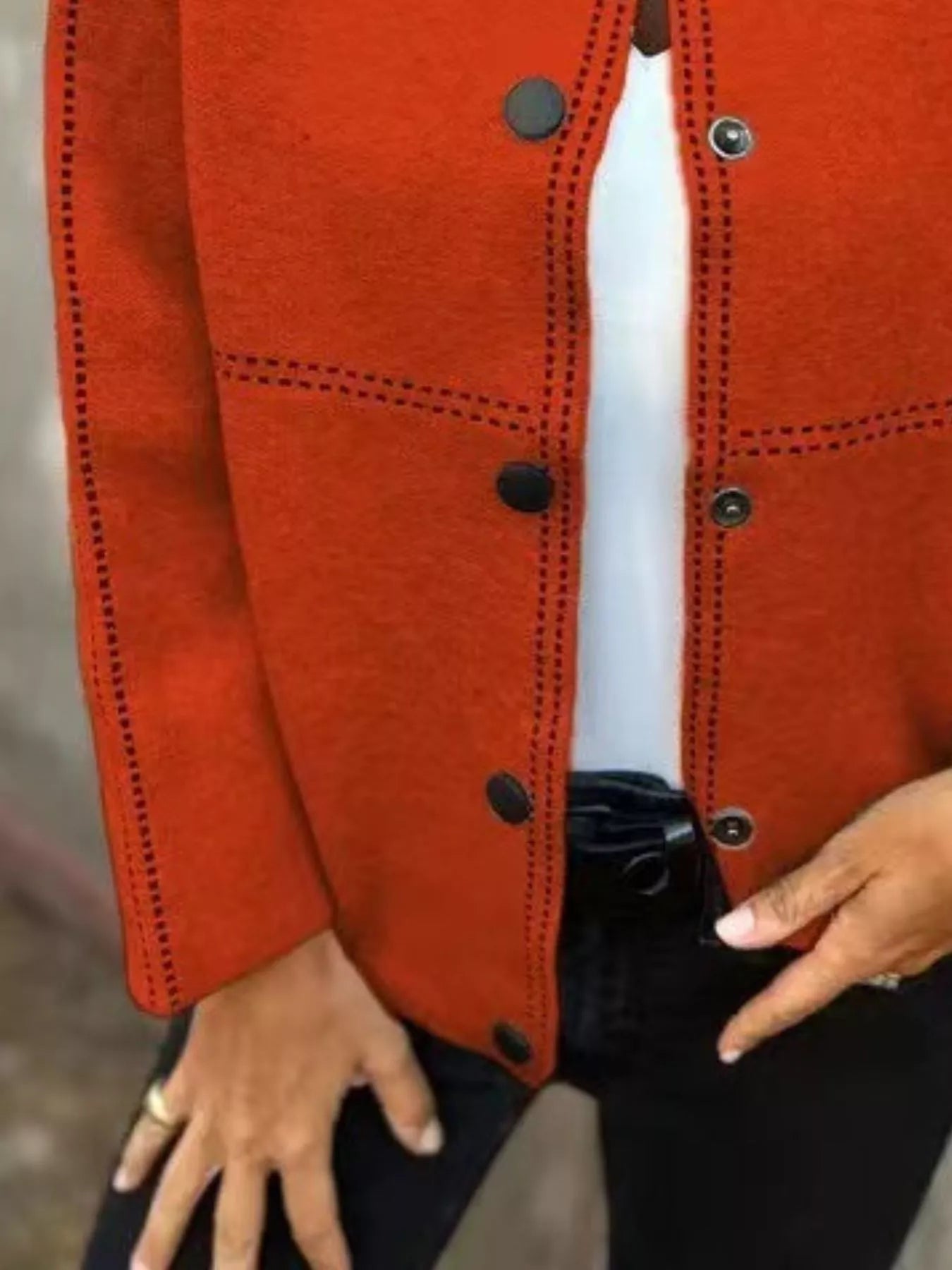 Hazel Blues® | Button Up Long Sleeve Cardigan