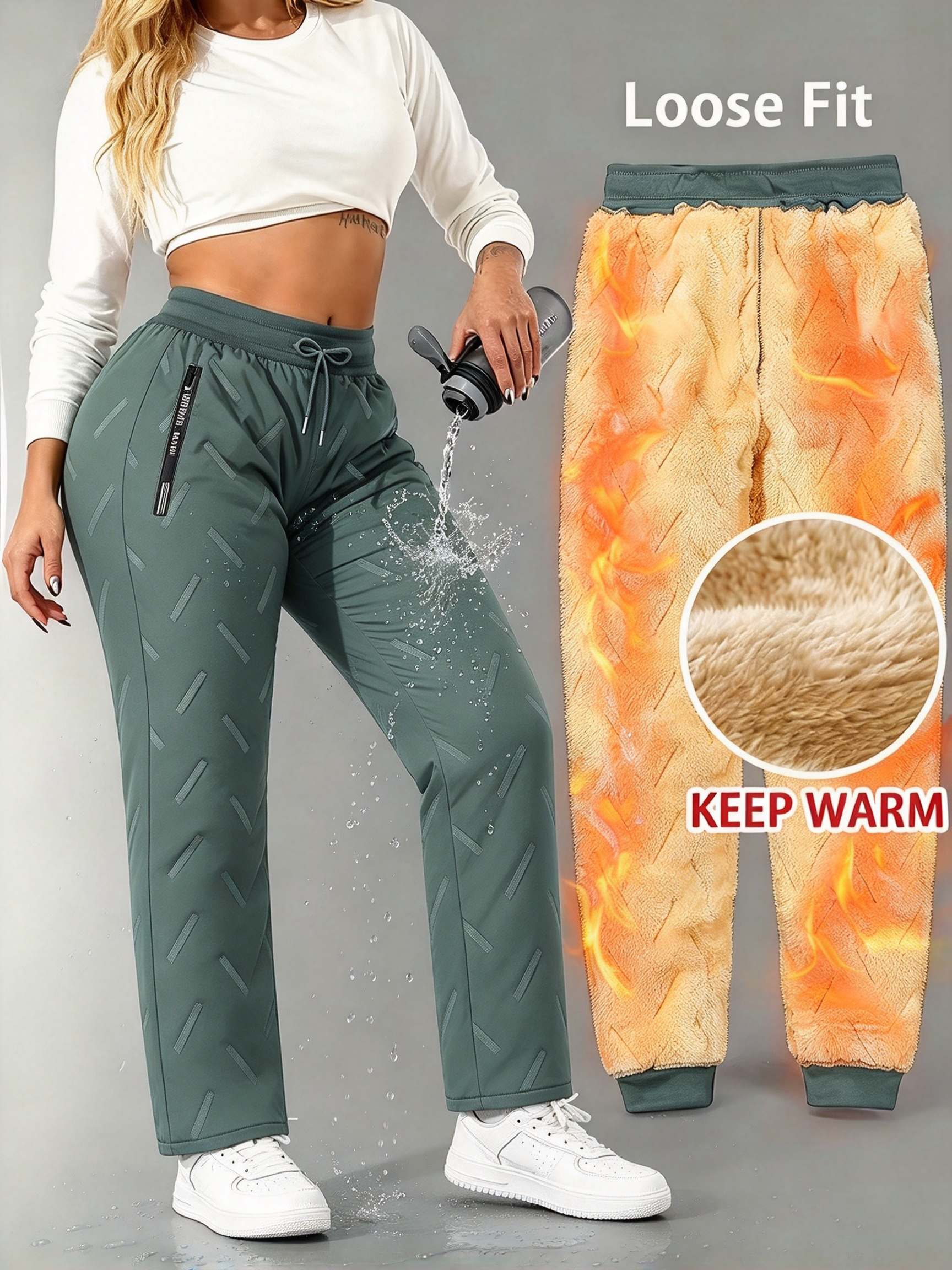 Women’s Fleece Lined Winter Jogger Pants