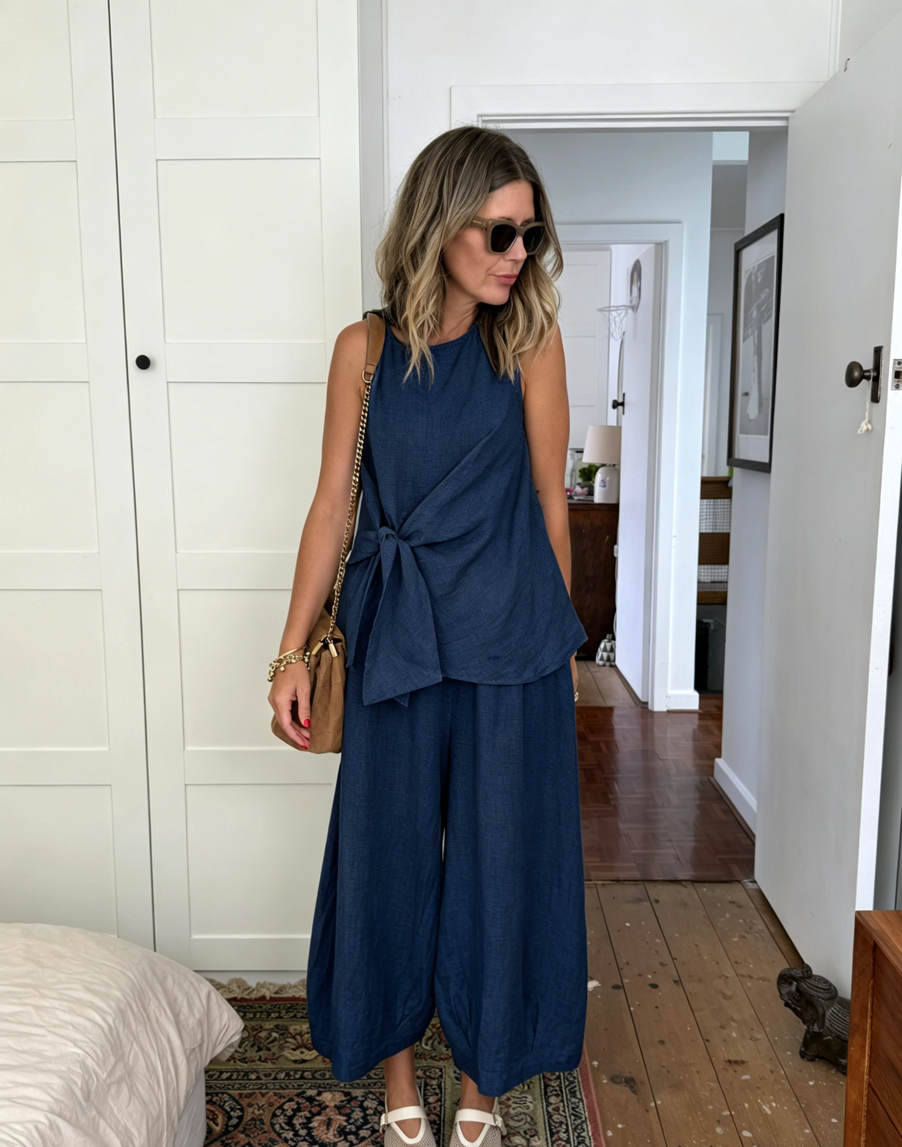 🌿Casual Linen And Cotton Two-piece Set