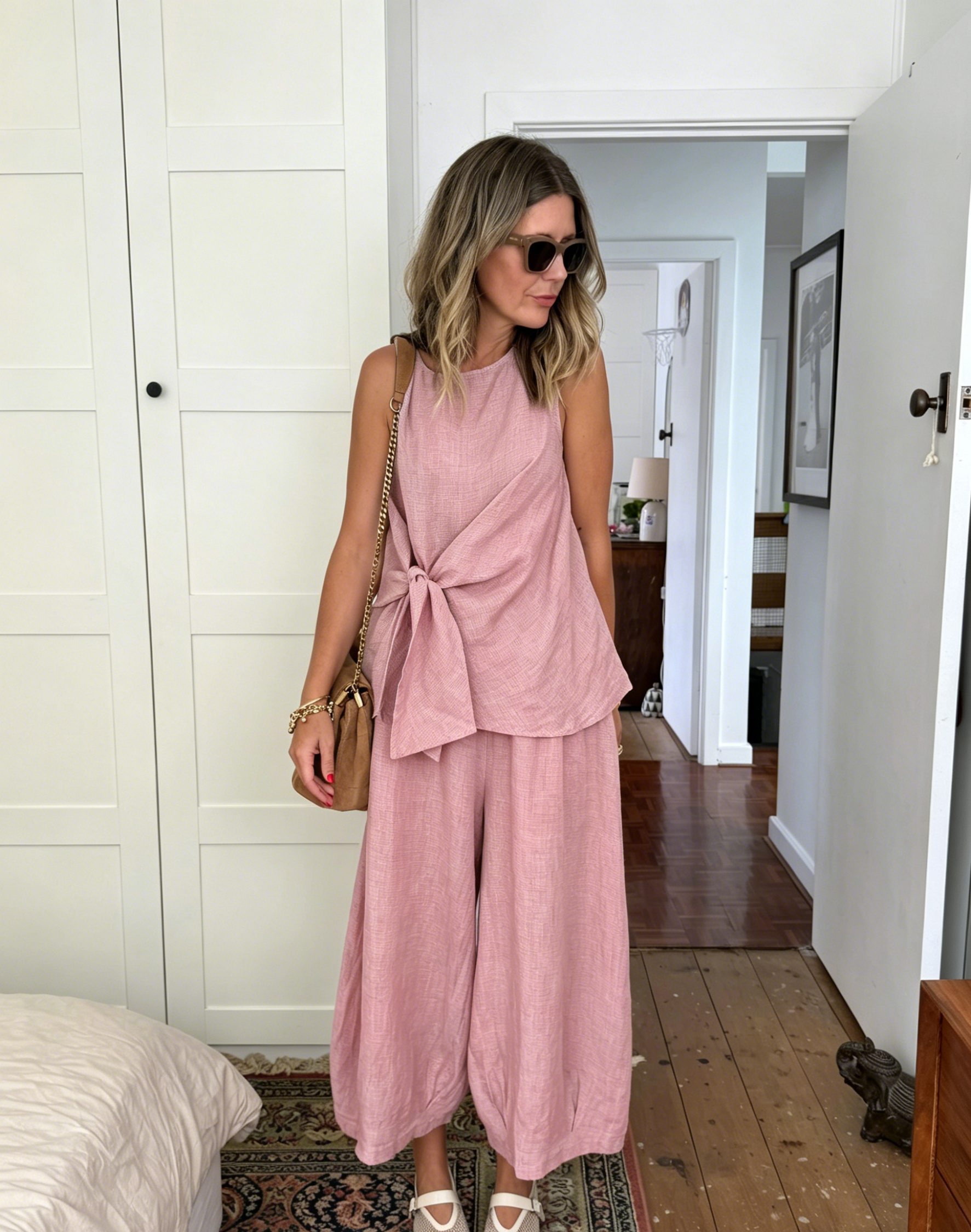 🌿Casual Linen And Cotton Two-piece Set
