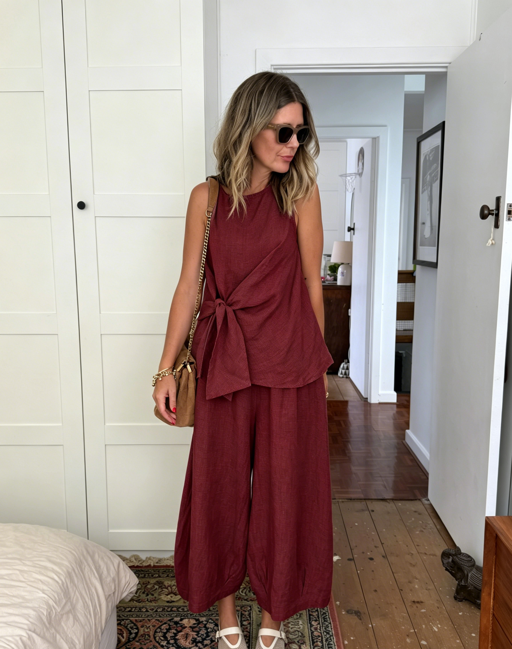 🌿Casual Linen And Cotton Two-piece Set
