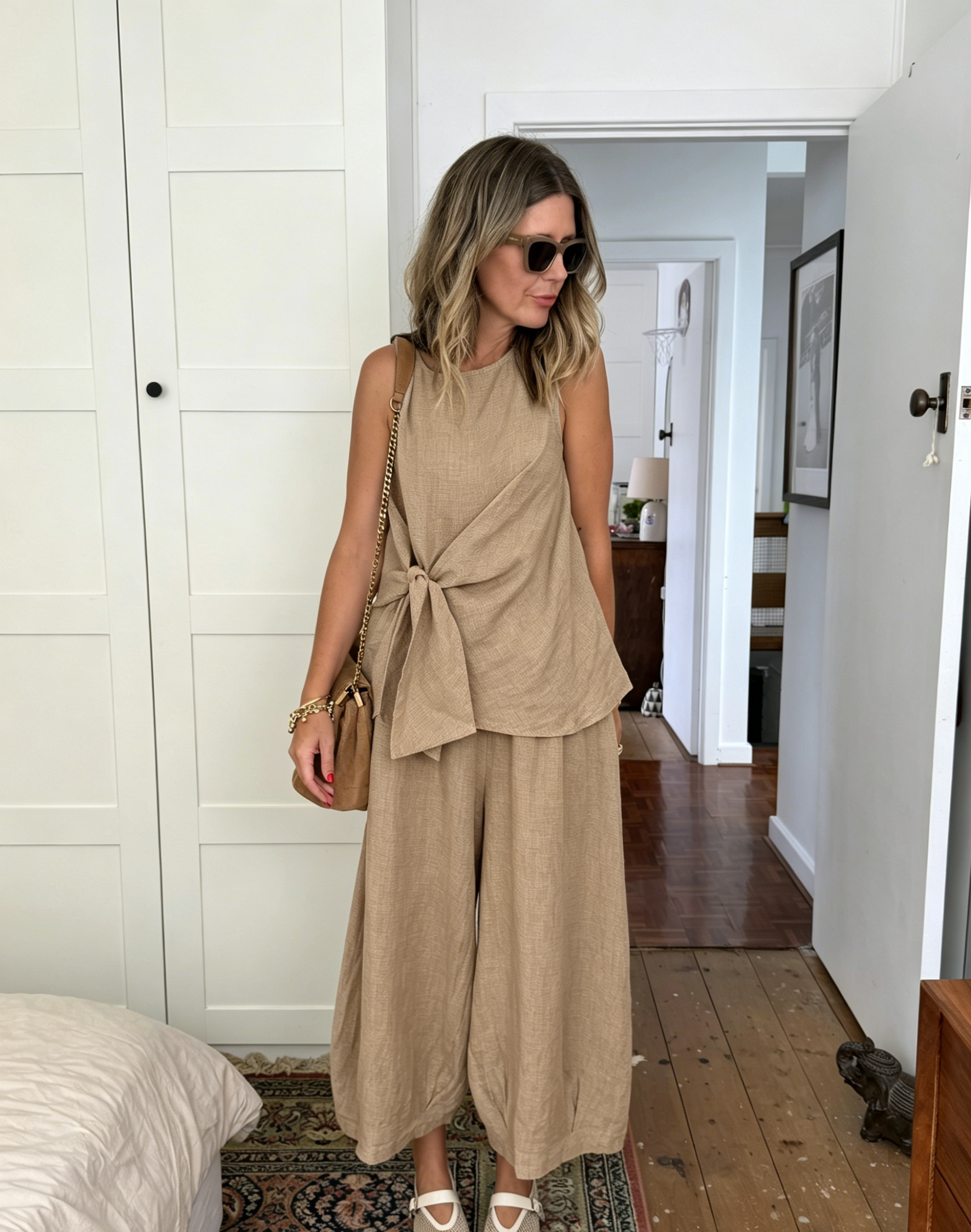 🌿Casual Linen And Cotton Two-piece Set