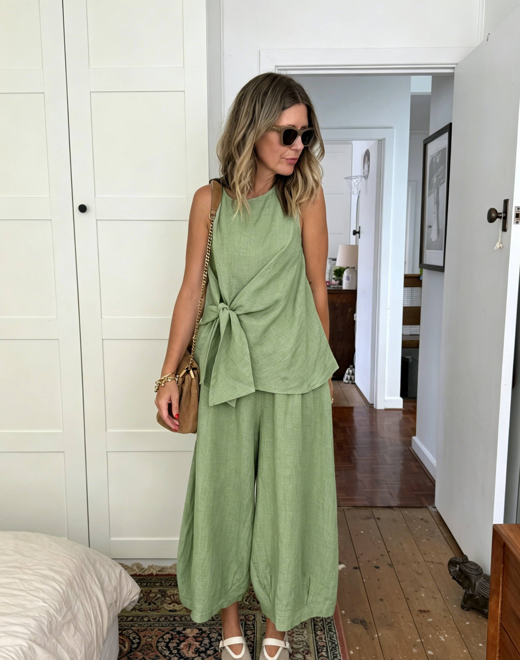 🌿Casual Linen And Cotton Two-piece Set