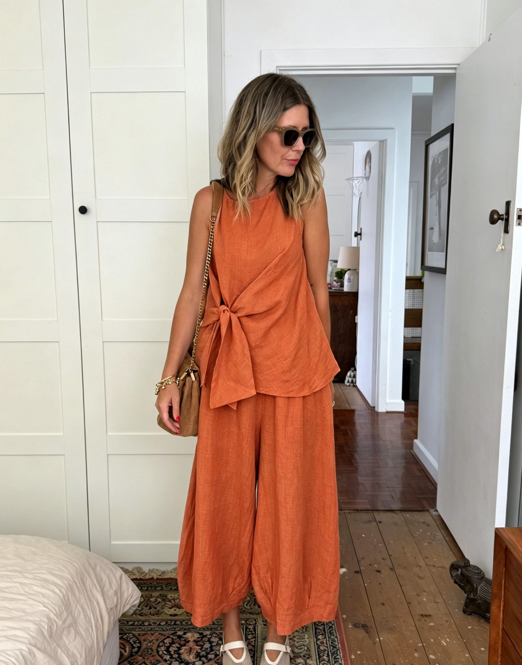 🌿Casual Linen And Cotton Two-piece Set