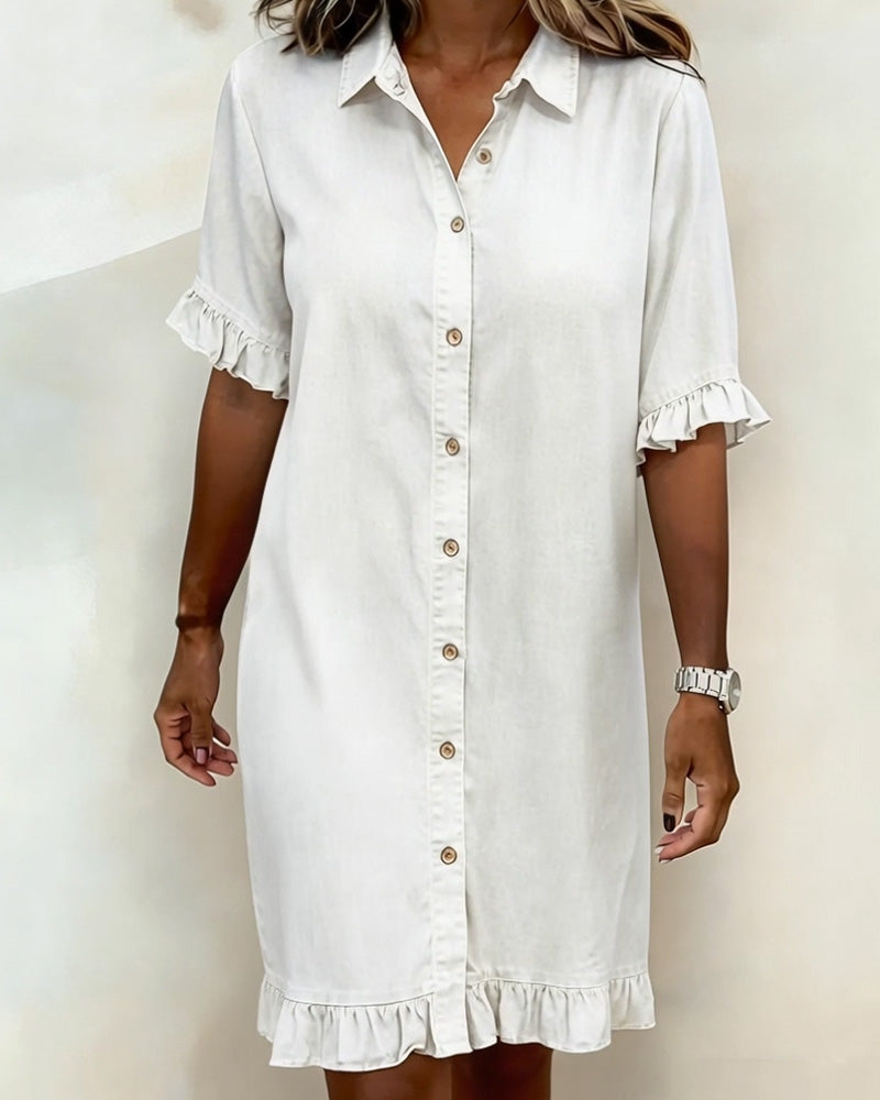 Button Front Shirt Dress