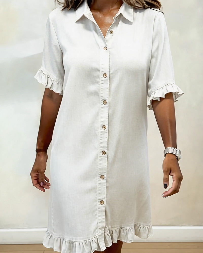 Button Front Shirt Dress