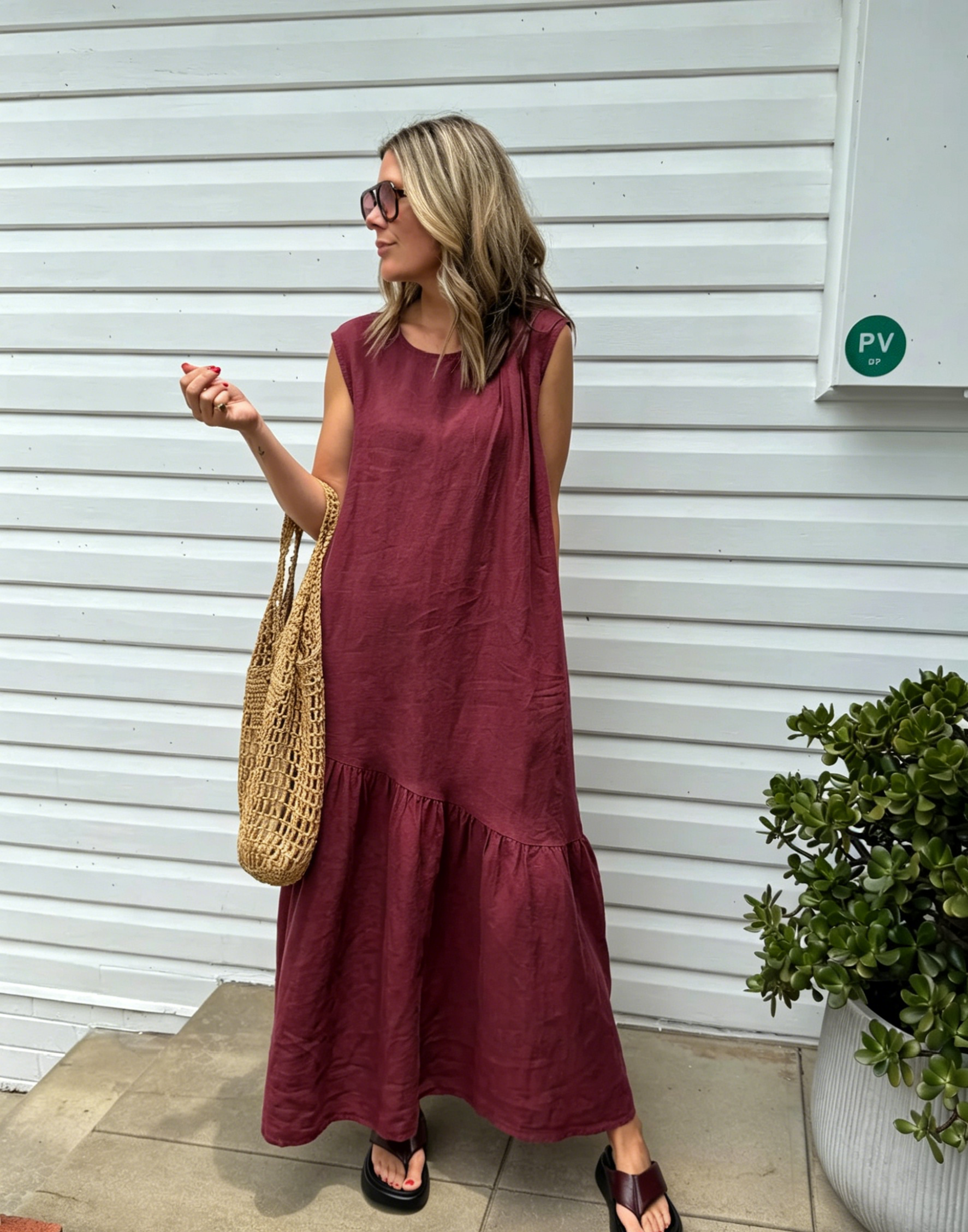 🌿Women's Linen Maxi Dress