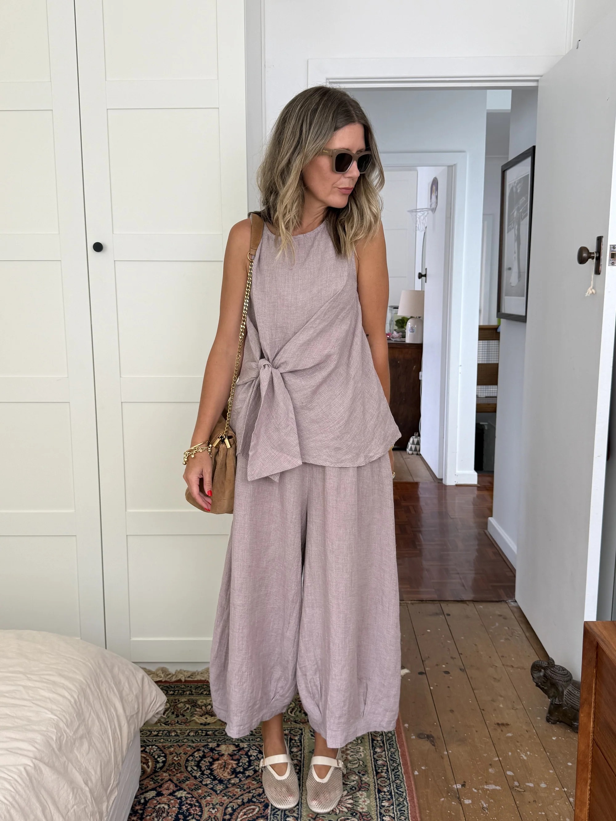 🌿Casual Linen And Cotton Two-piece Set