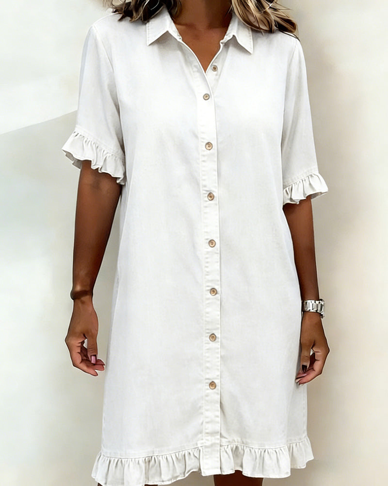 Button Front Shirt Dress