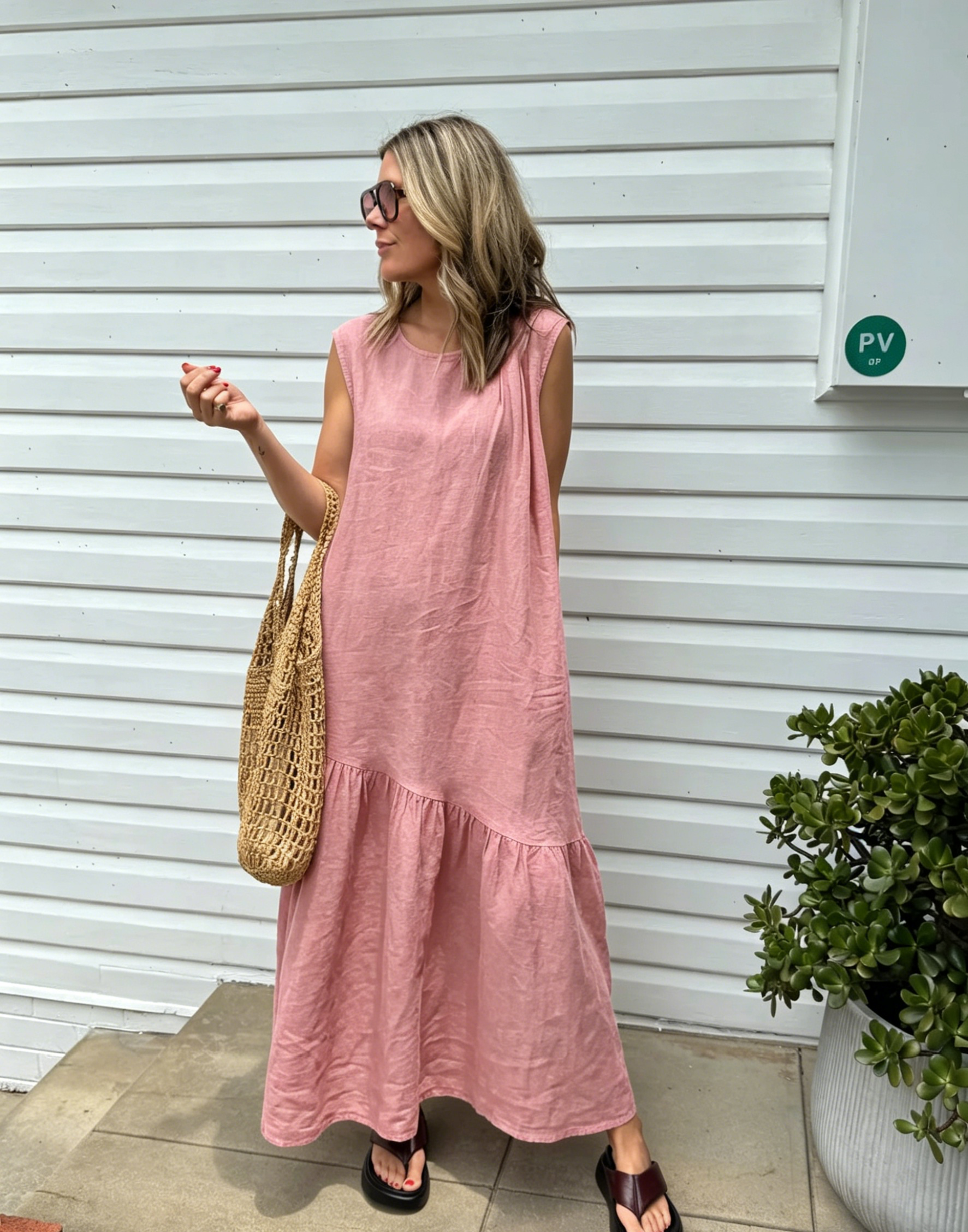 🌿Women's Linen Maxi Dress
