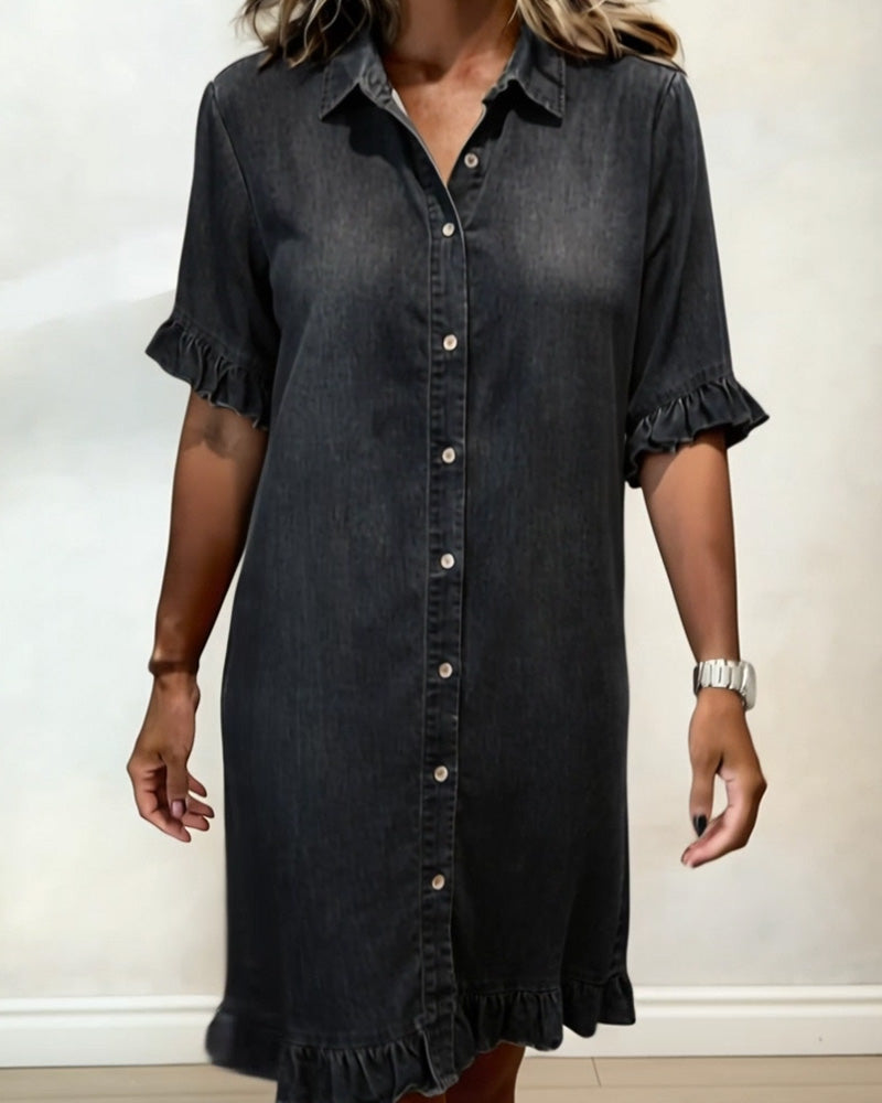 Button Front Shirt Dress