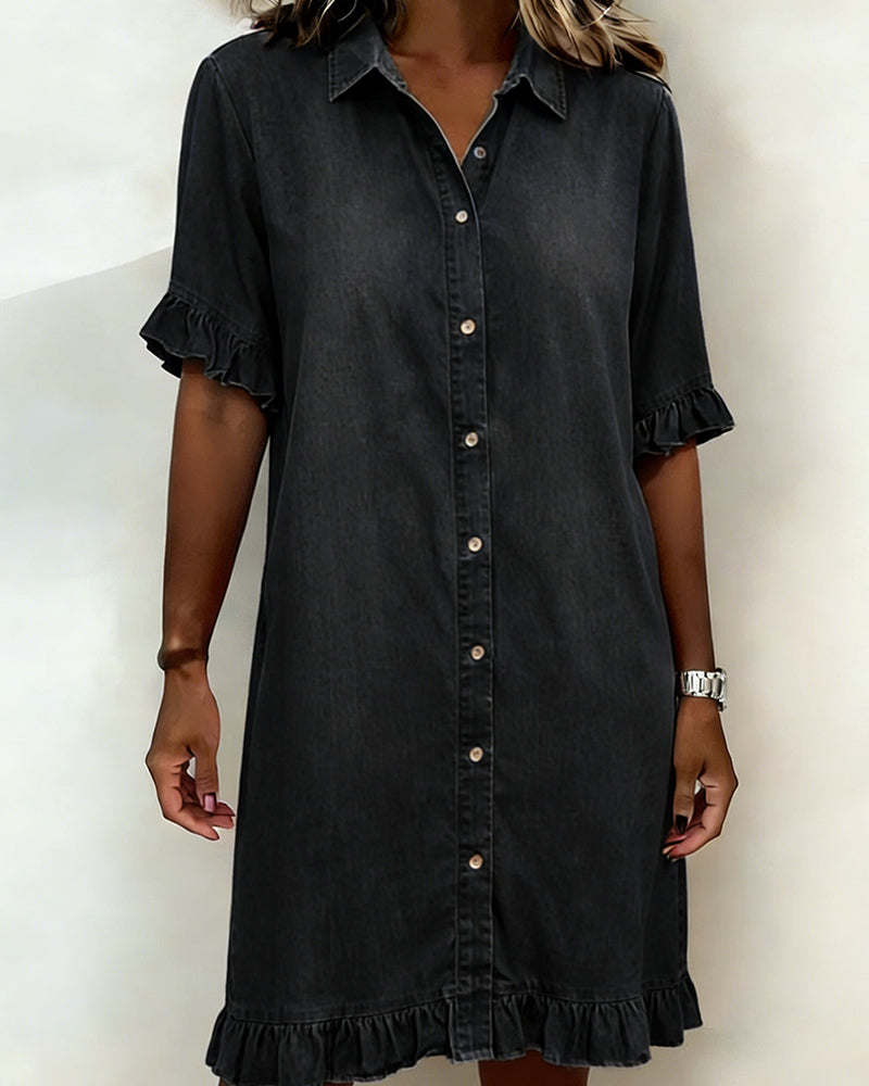 Button Front Shirt Dress