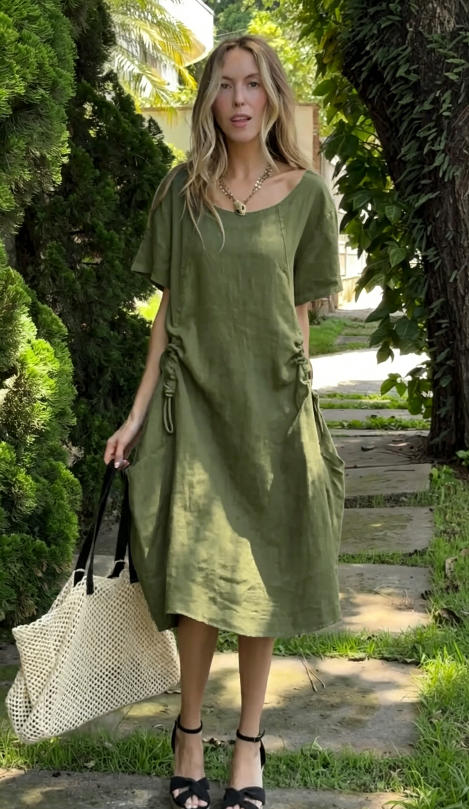 🌿New Linen🔥 Dress Casual Vacation Style