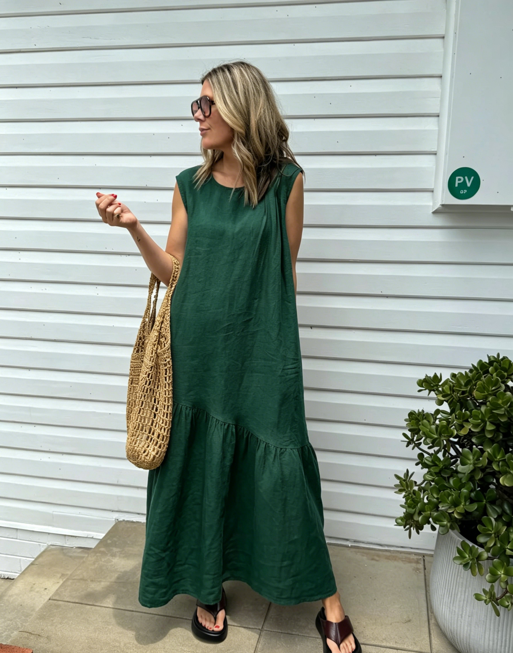 🌿Women's Linen Maxi Dress
