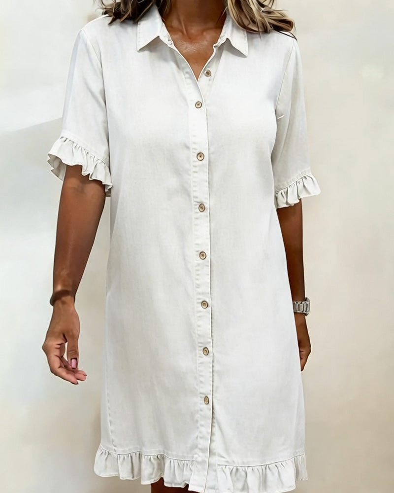 Button Front Shirt Dress
