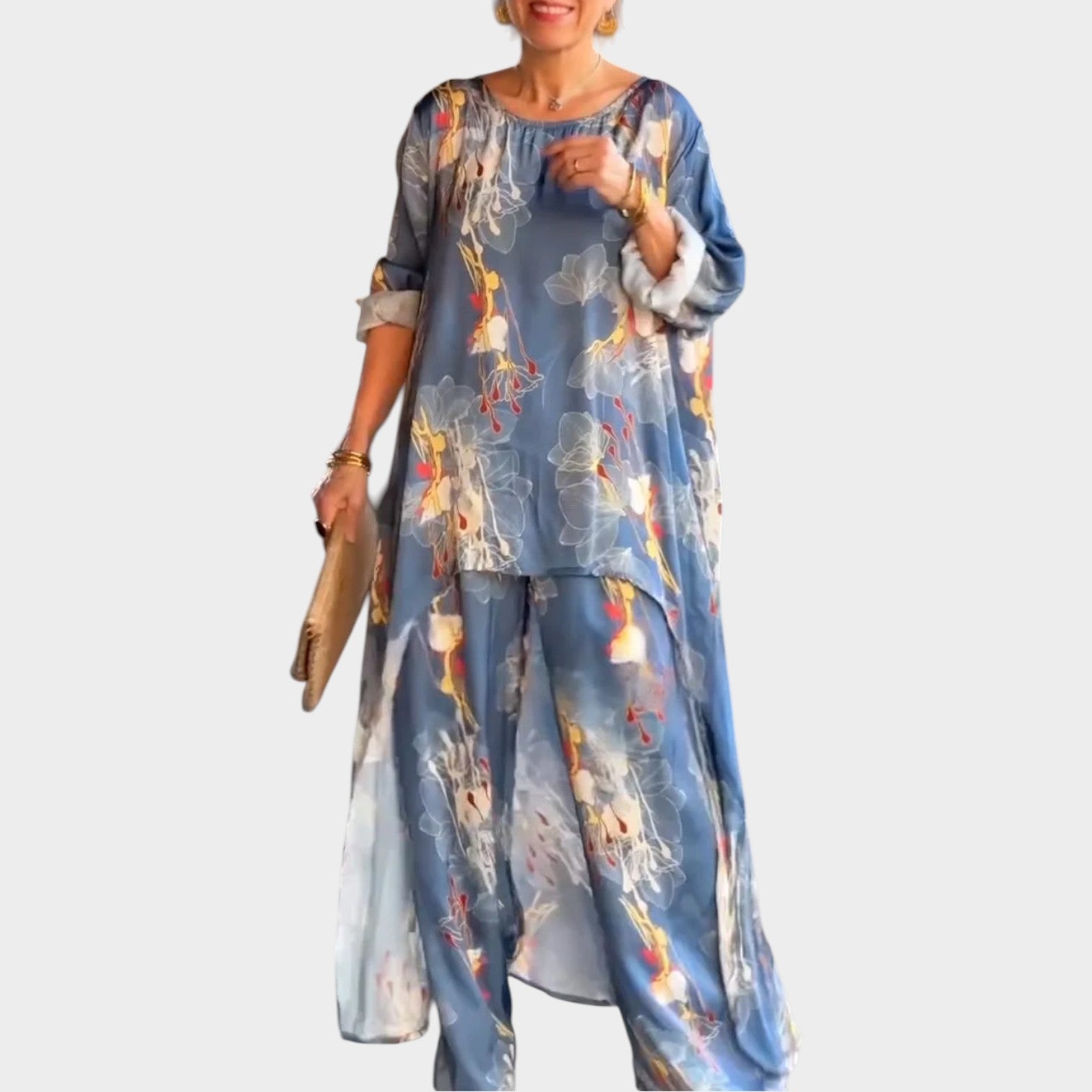 New Arrivals🔥Elegant Floral High-Low Set