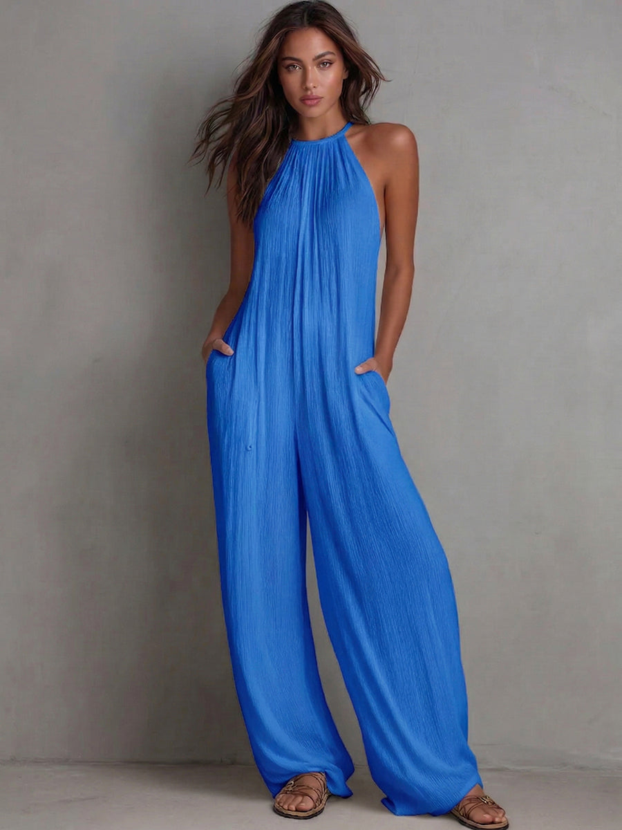 🌿New Linen Soft Textured Linen Jumpsuit