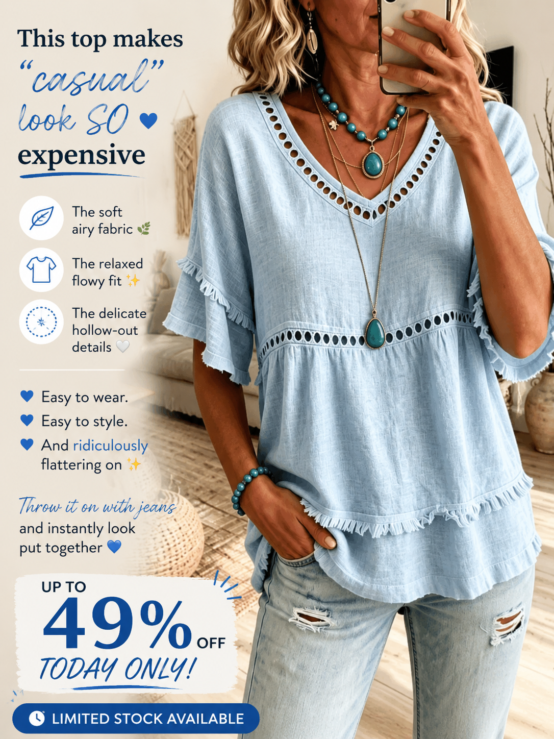 New Arrivals🔥Boho Comfort in Lightweight Cotton Linen