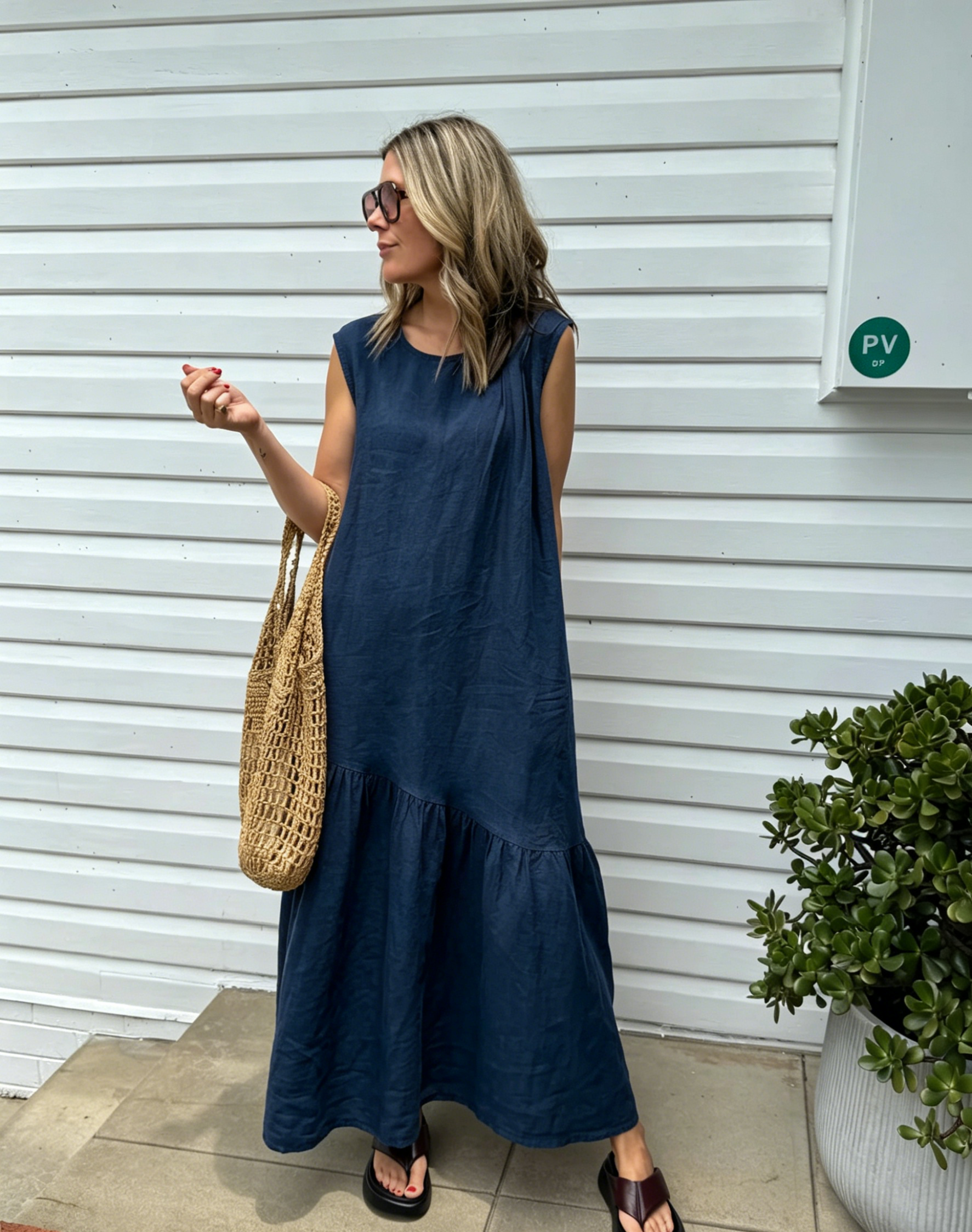 🌿Women's Linen Maxi Dress