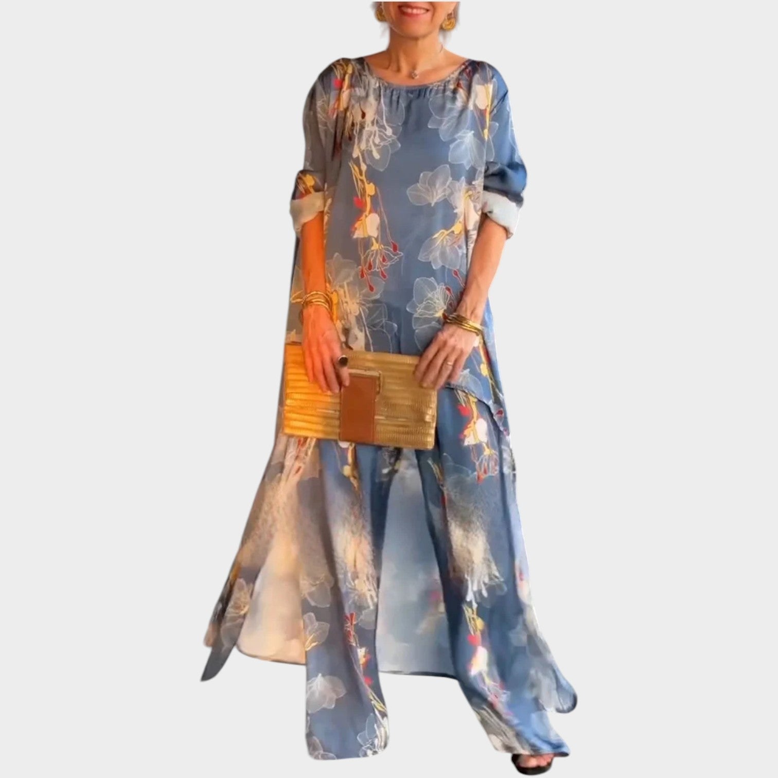 New Arrivals🔥Elegant Floral High-Low Set